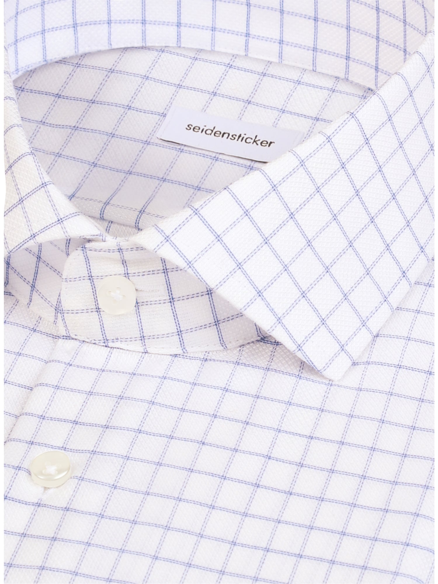 seidensticker Businesshemd »Schwarze Rose« Slim 1/1 Kentkragen Karo