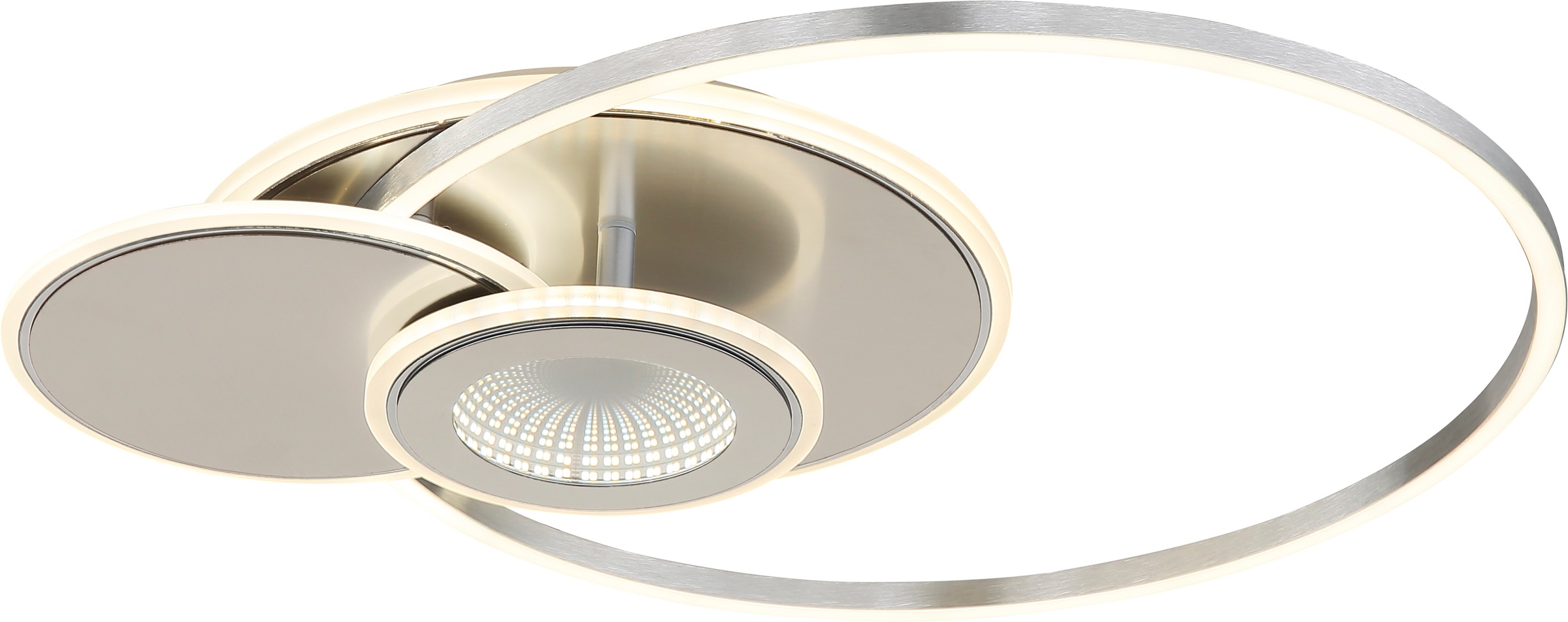 GLOBO LIGHTING Deckenleuchte »BELTRAN« LED-Modul 1 Stk. Kleine LED-Deckenleuchte, 3D-Effekt, dimmbar, modern & flexibel