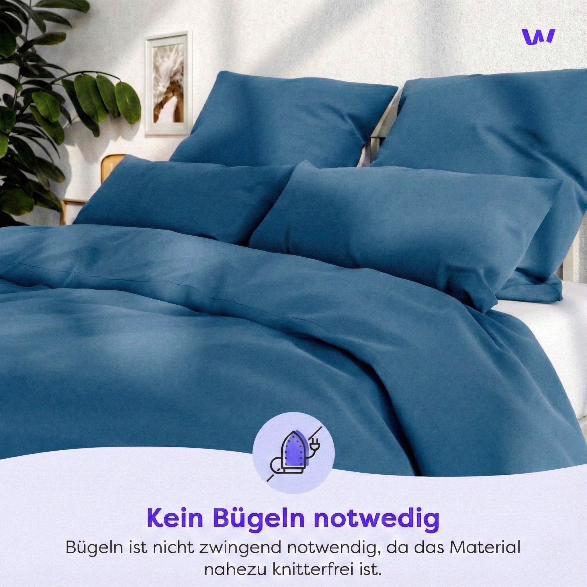 Wolkenfeld Bettwäsche "Allergiker Bettwäsche, unfassbar weich" 3 tlg. 135x2 günstig online kaufen