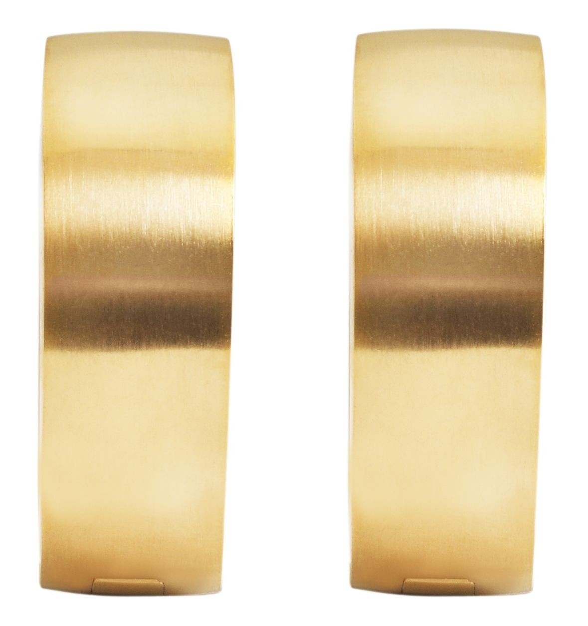 Adelia´s Paar Creolen »Neuheit 2025 - Unisex Creolen aus mattem Edelstahl Ø 15 mm«