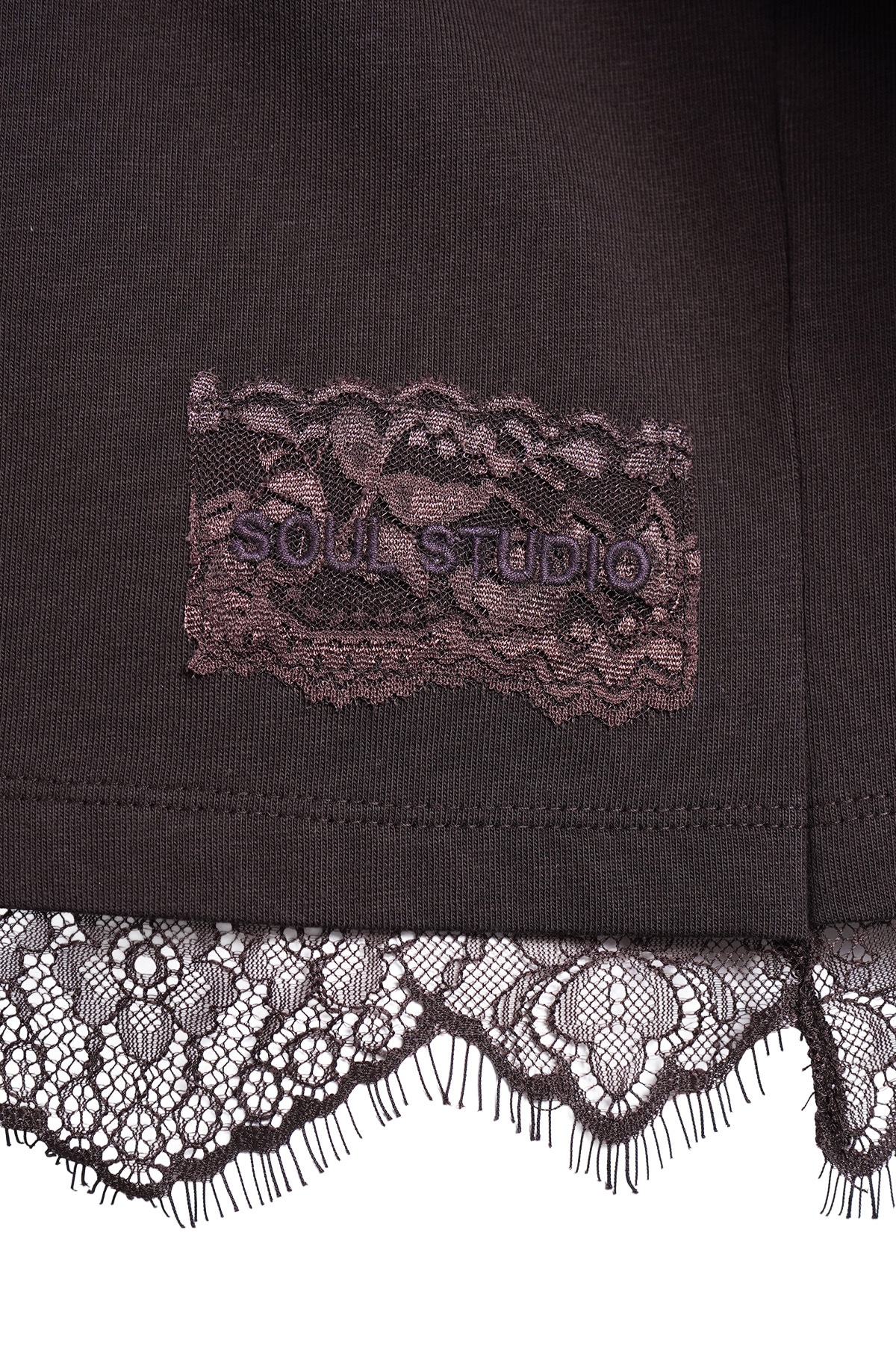Smith & Soul Rundhalsshirt mit Spitzenkante