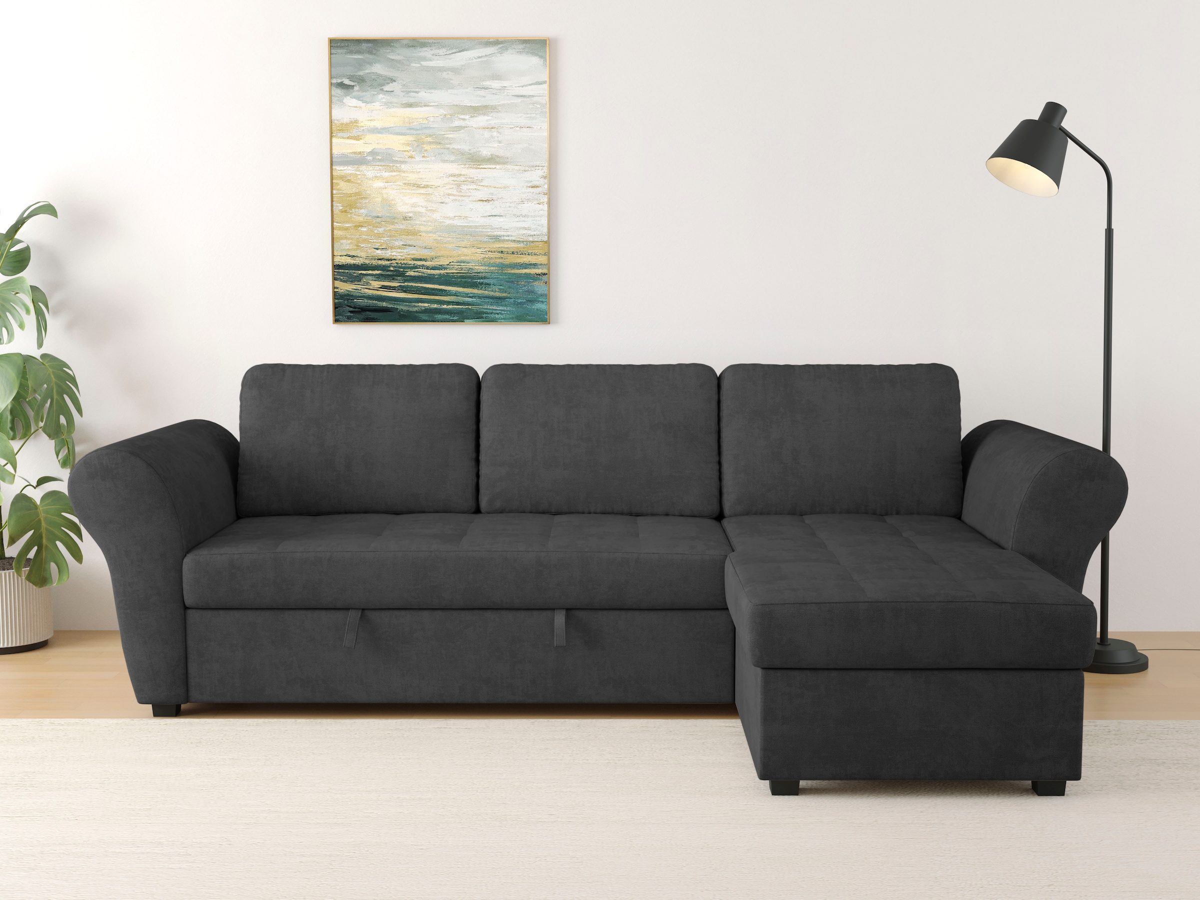 Trends by HG Ecksofa "LASSE, L-Form", (2 St.), inkl. Schlaffunktion & Bettk günstig online kaufen