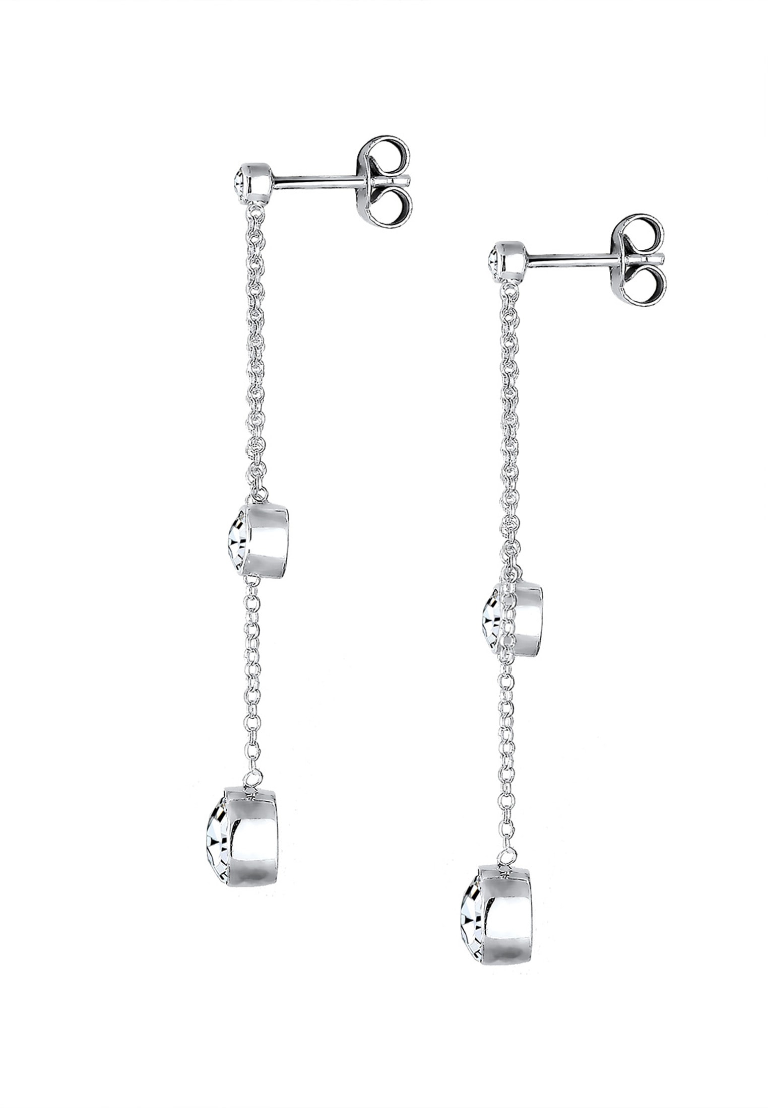 Elli Paar Ohrhänger »Kristalle Funkelnd Elegant 925 Silber«