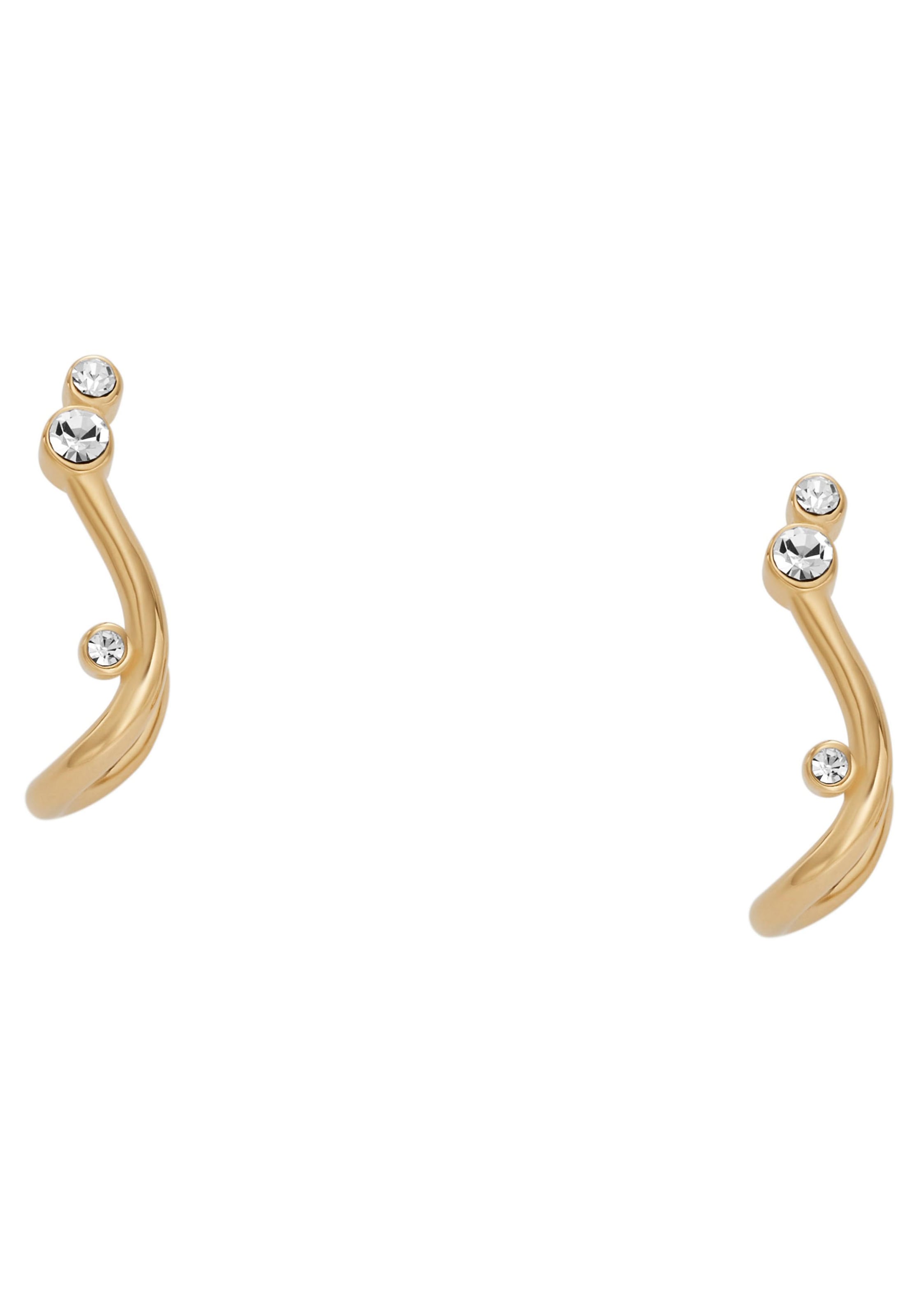 Skagen Paar Ohrstecker »KARIANA GLITZ WAVE, SKJ1760710«, mit Zirkonia (synth.)
