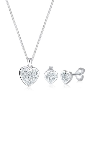 Schmuckset »Herz Kristalle 925 Silber Amour«