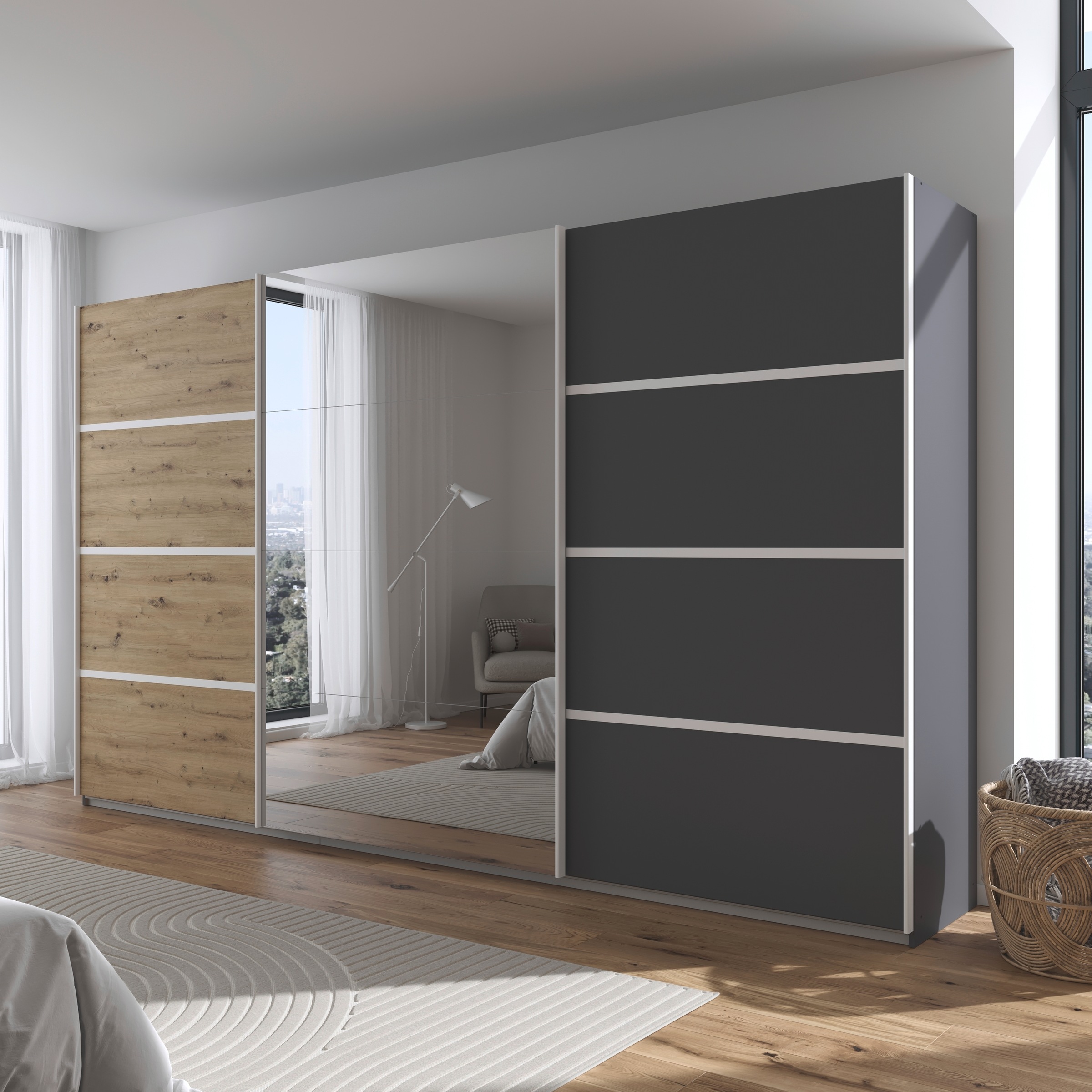 rauch Kleiderschrank "Schwebetürenschrank Garderobe Schrank TOP ANGEBOT Avo günstig online kaufen