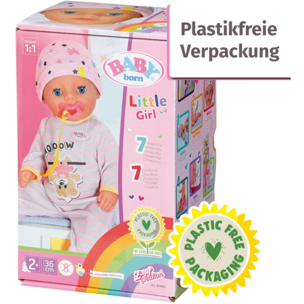 Baby Born Babypuppe »Soft Touch Little Girl, 36 cm«