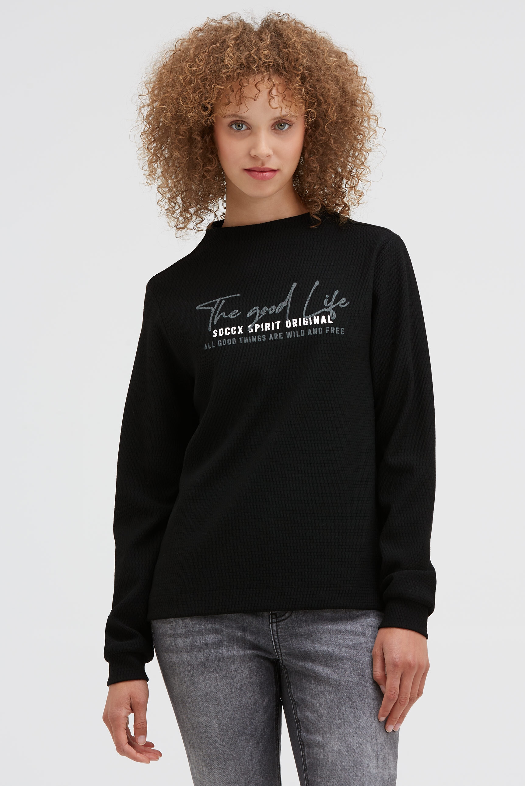 SOCCX Sweater, mit Stehkragen günstig online kaufen