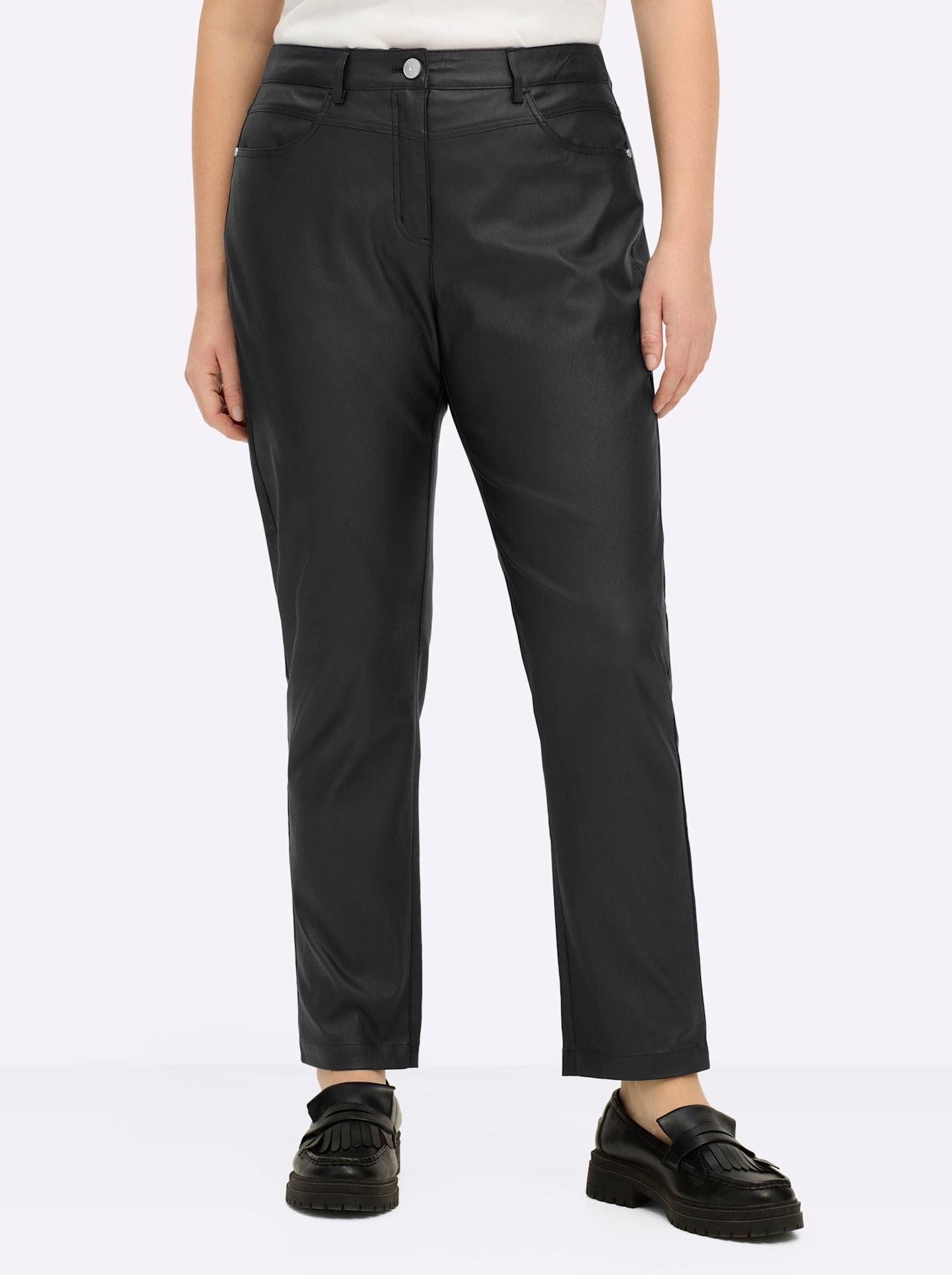 Sheego Lederimitathose günstig online kaufen