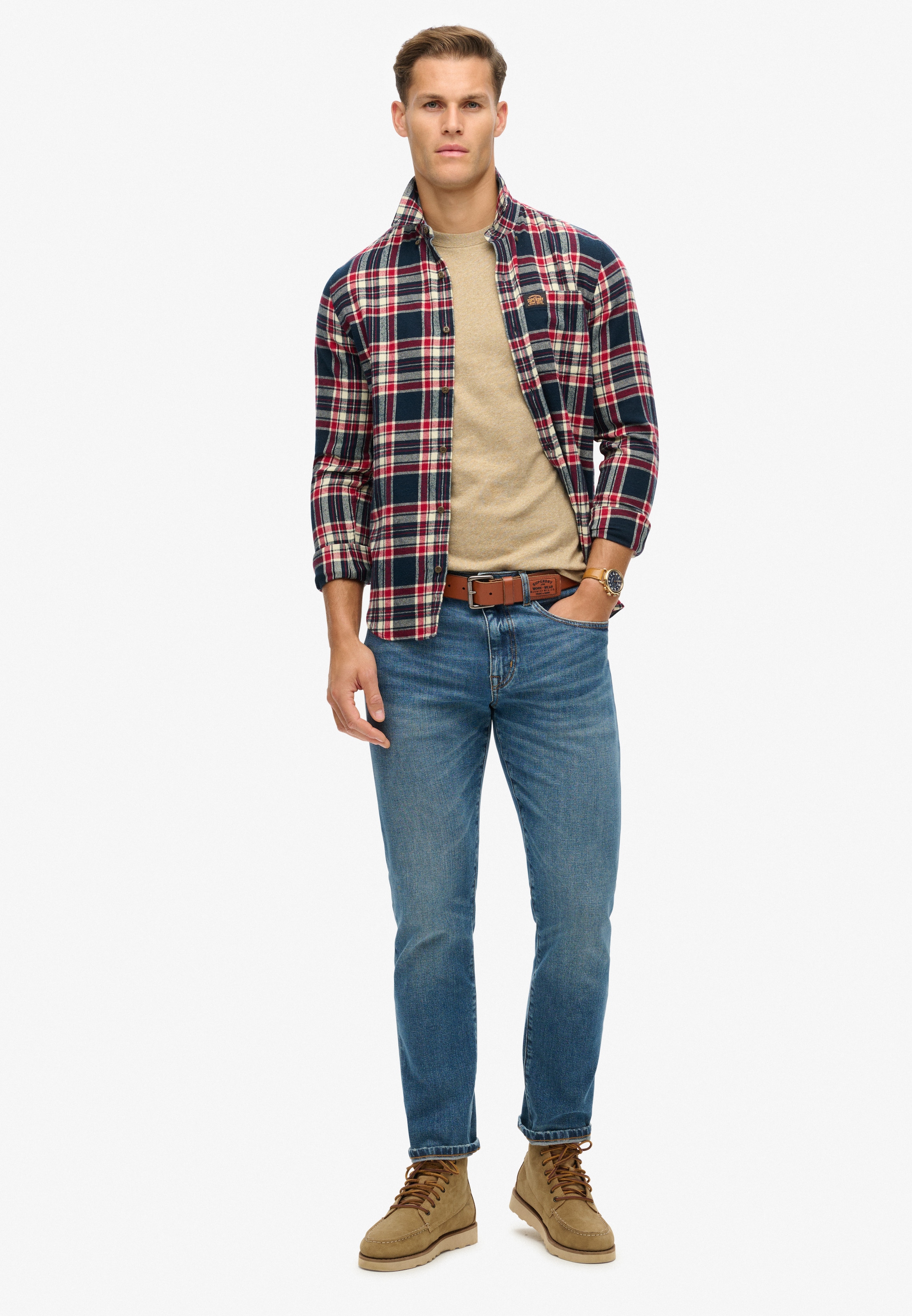 Superdry Rundhalsshirt »ESSENTIAL LOGO EMB TEE«