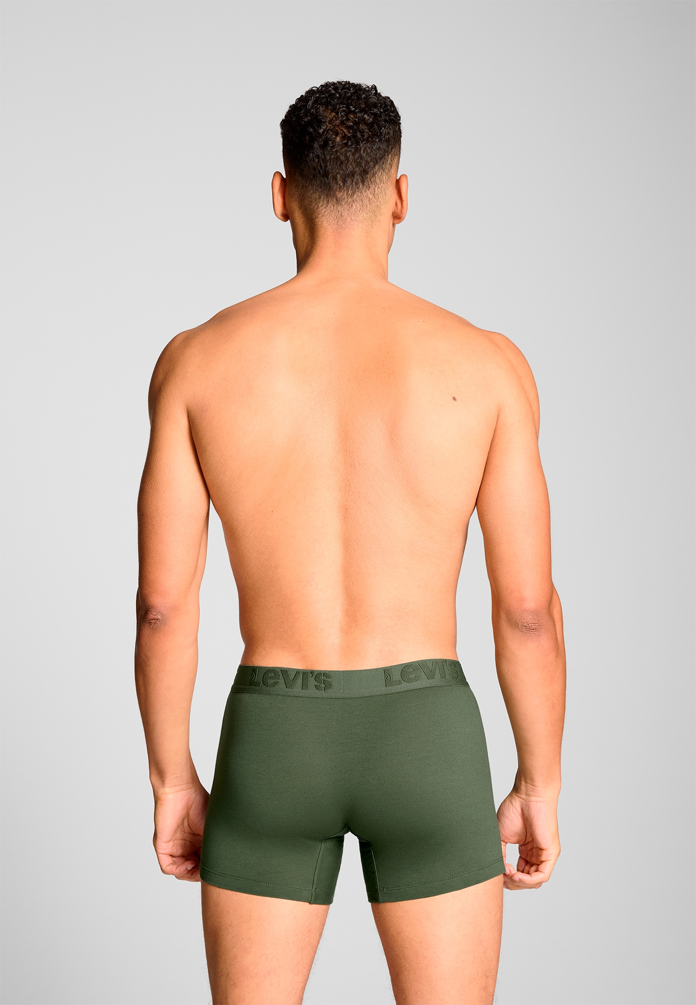 Levi's® Boxershorts »LEVIS MEN PREMIUM BOXER BRIEF 3P«, (3er Pack), mit breitem Logobund