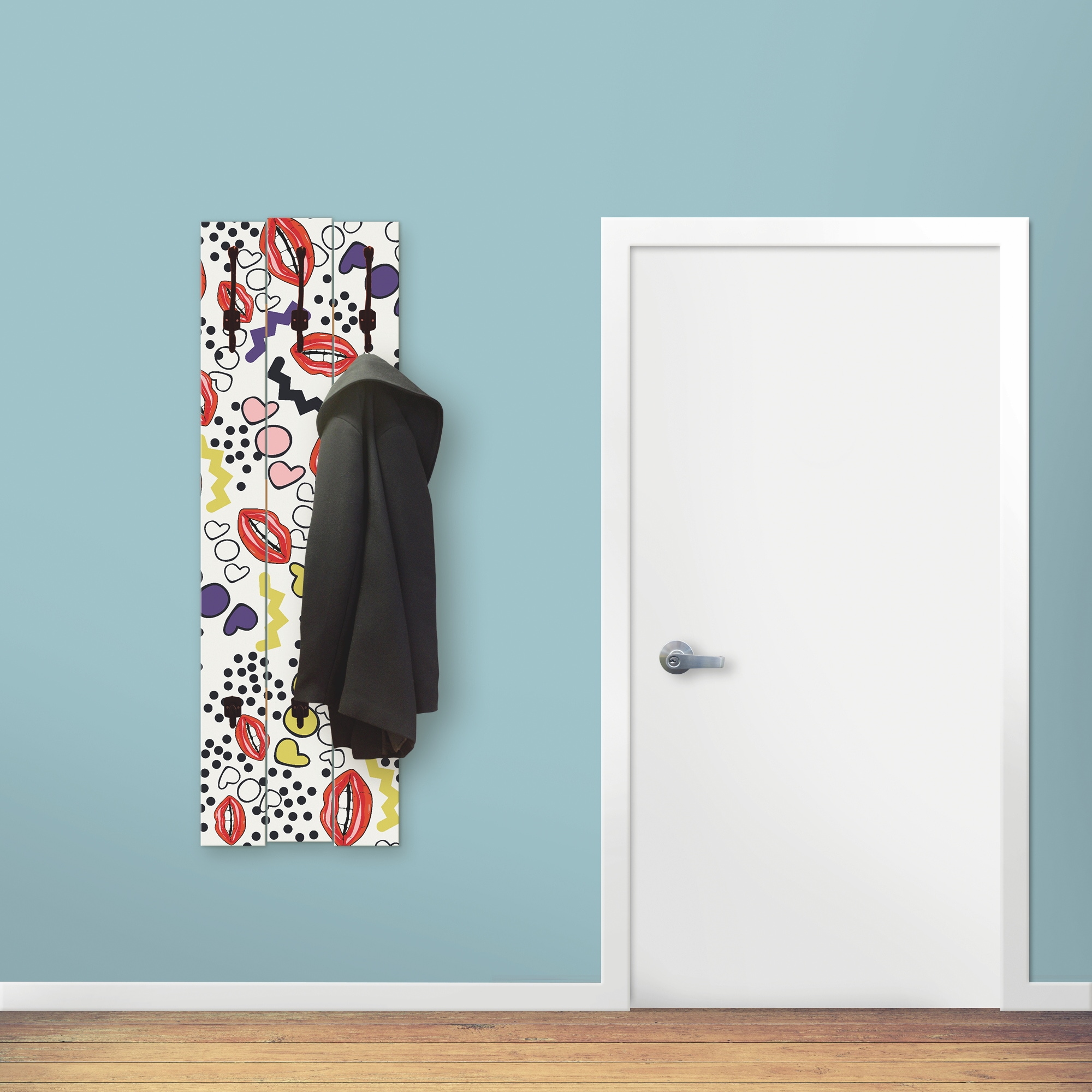 Artland Garderobenleiste »Mund mit Pop-Art«, teilmontiert
