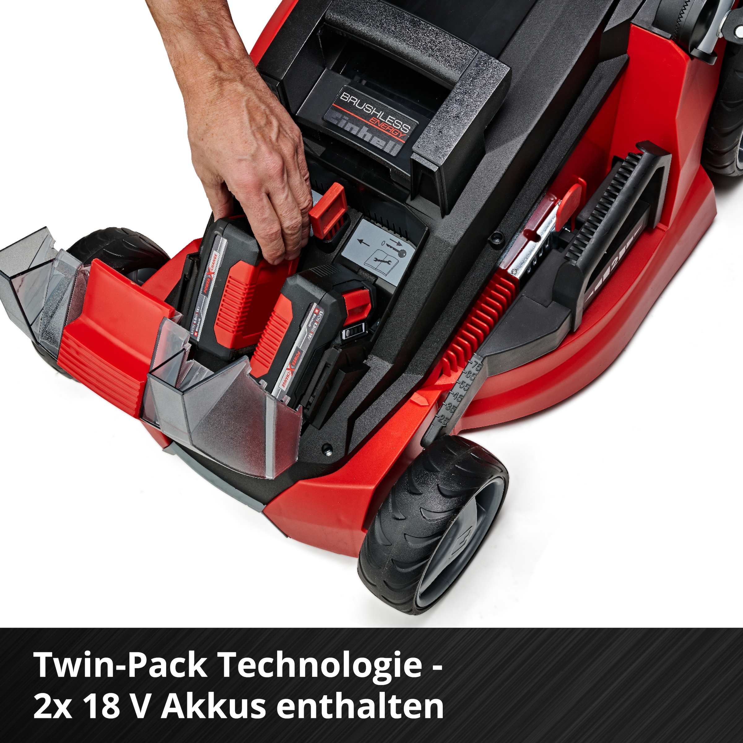 Einhell Akkurasenmäher »»GE-CM 43« & Rasentrimmer »GC-CT 18/24 P««, Inkl. 2x 4Ah Akkus und 2 Ladegeräte