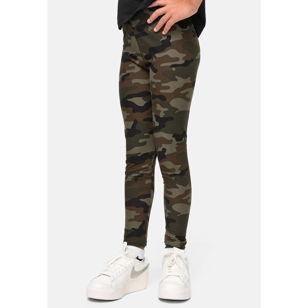 URBAN CLASSICS Leggings »Urban Classics Damen Girls Camo Leggings«, (1 tlg.)