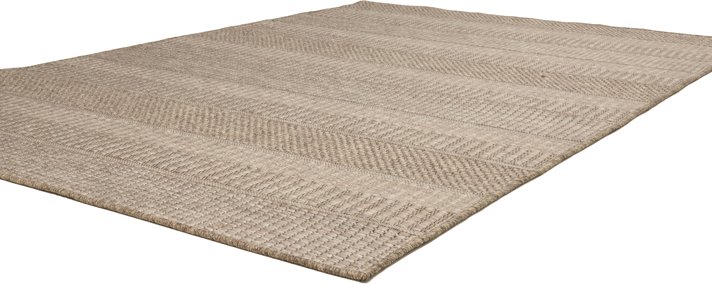Gino Falcone Teppich »Mariella GF-136«, rechteckig, 6 mm Höhe, modernes Streifen Design, meliert, In- und Otdoor geeignet