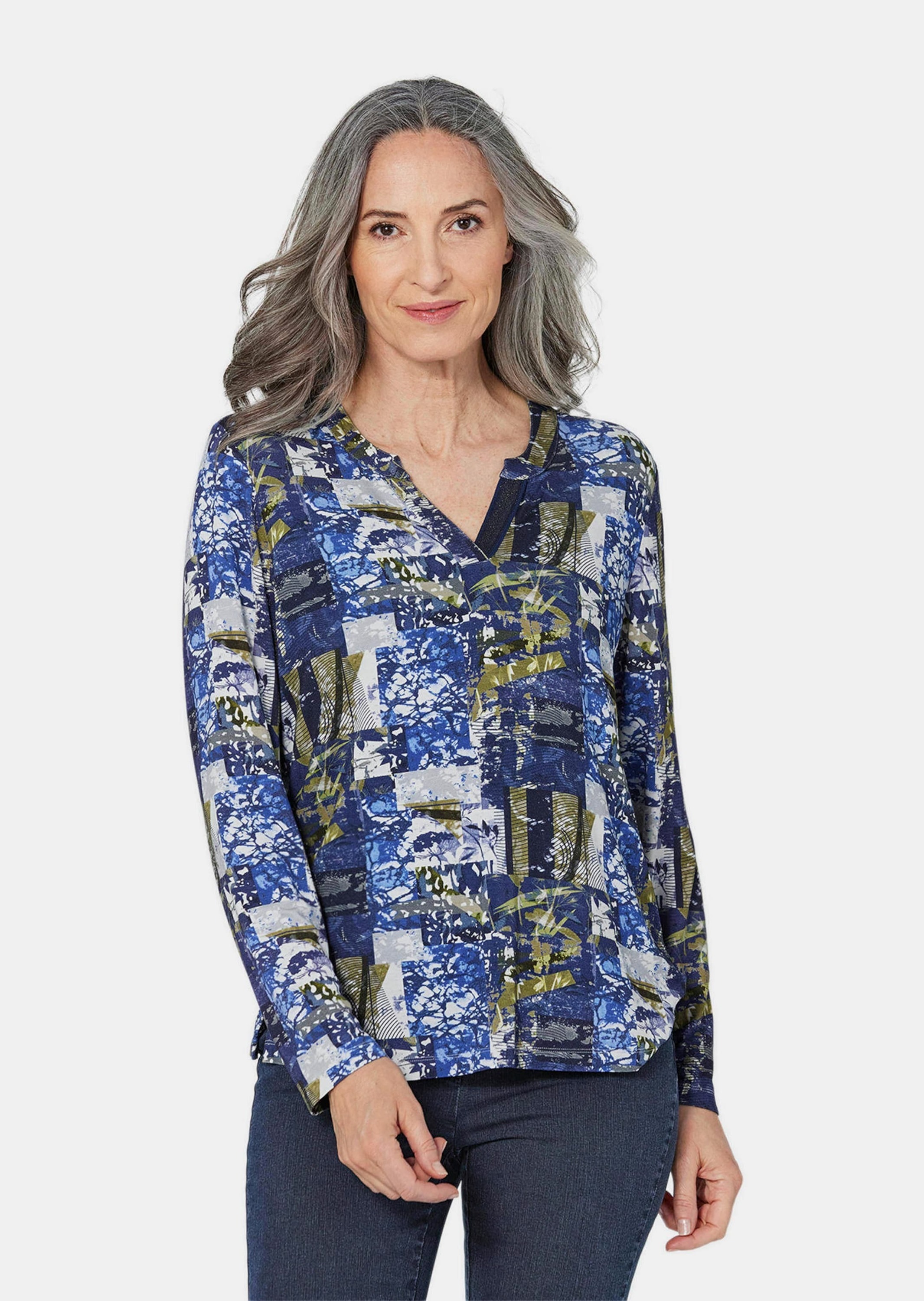 GOLDNER Print-Shirt "Tunikashirt mit Effektdruck" günstig online kaufen