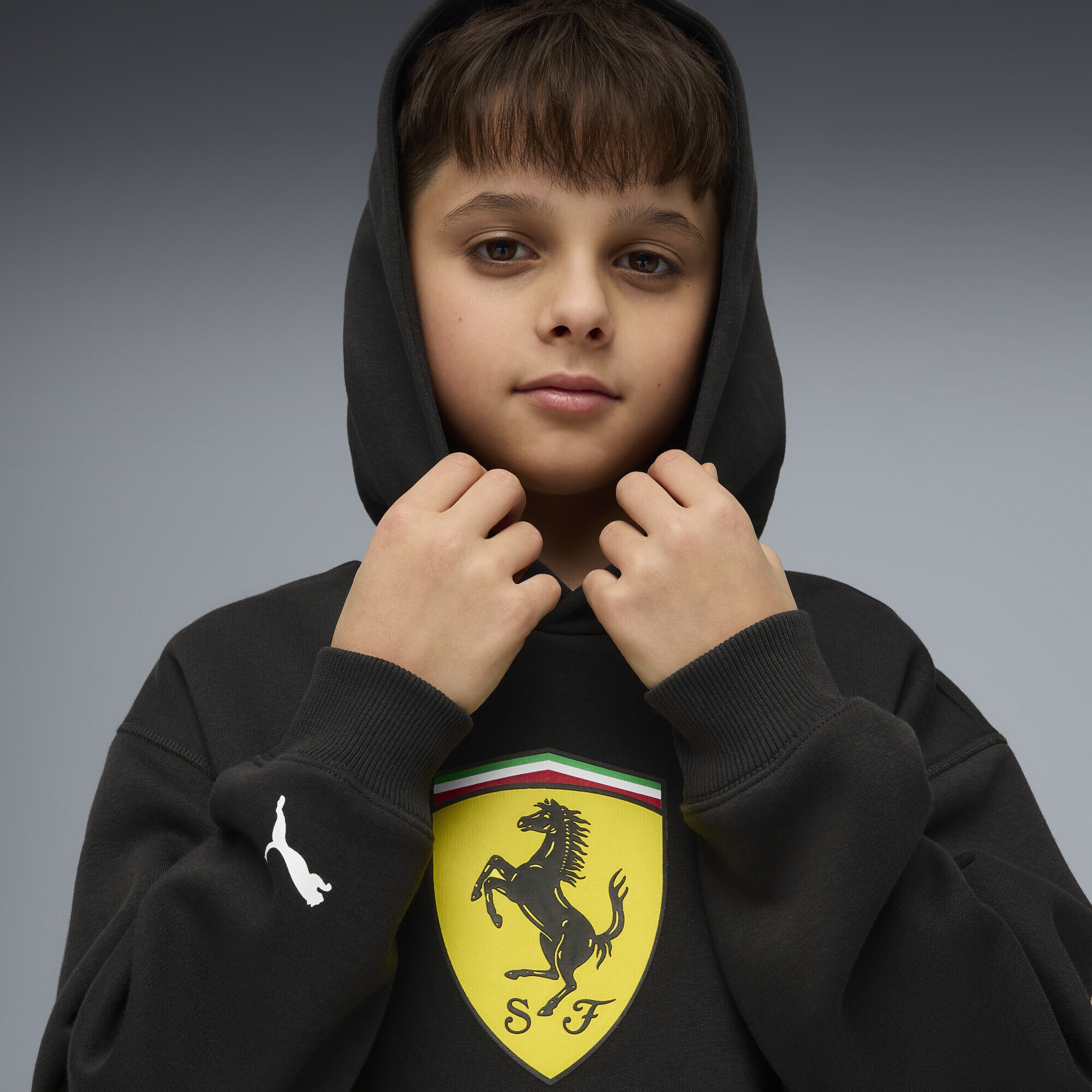 PUMA Kapuzenpullover »Scuderia Ferrari Coloured Shield Hoodie Jugendliche«
