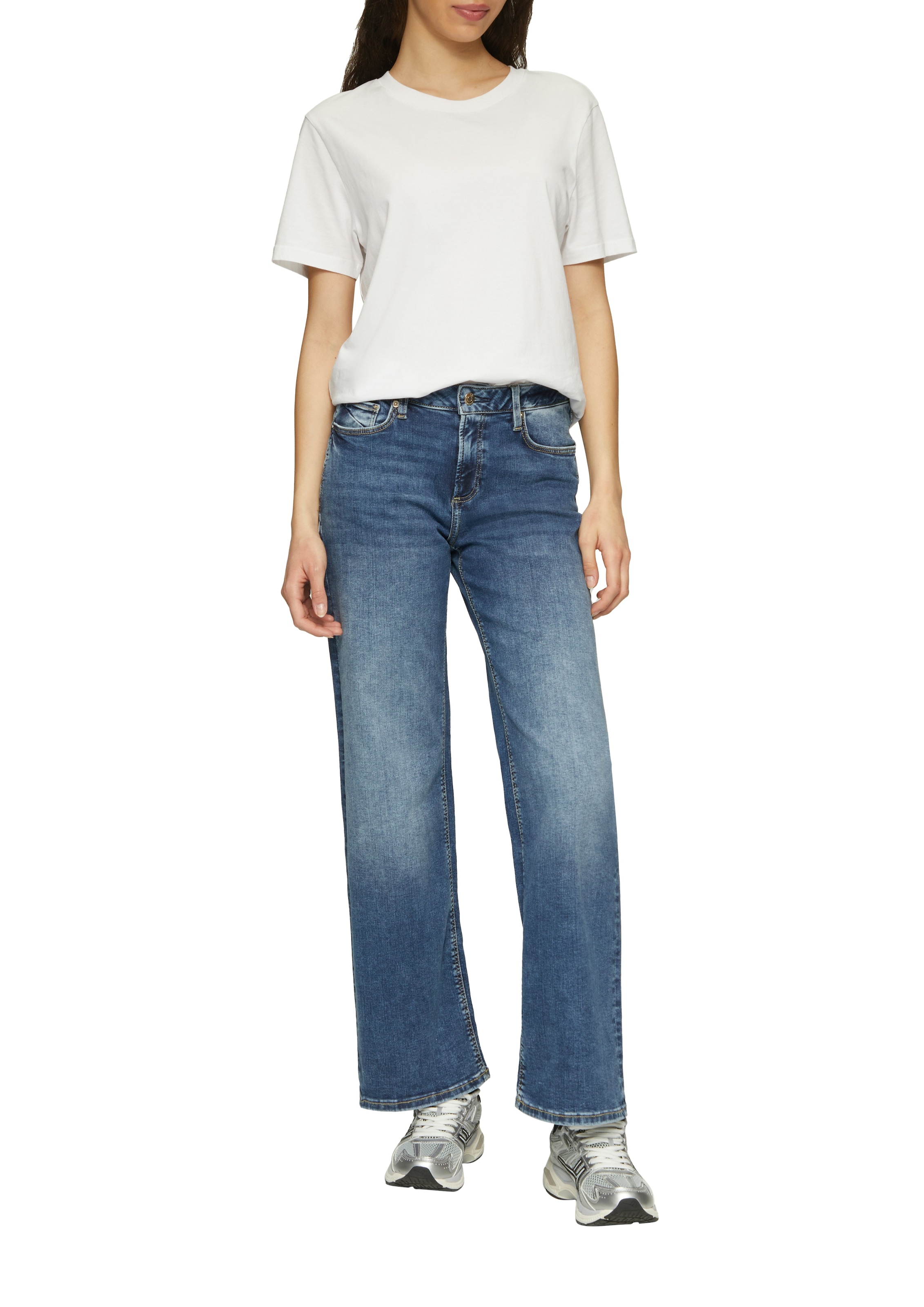 QS Stretch-Jeans "CATIE Wide Leg" 5-Pocket-Form günstig online kaufen