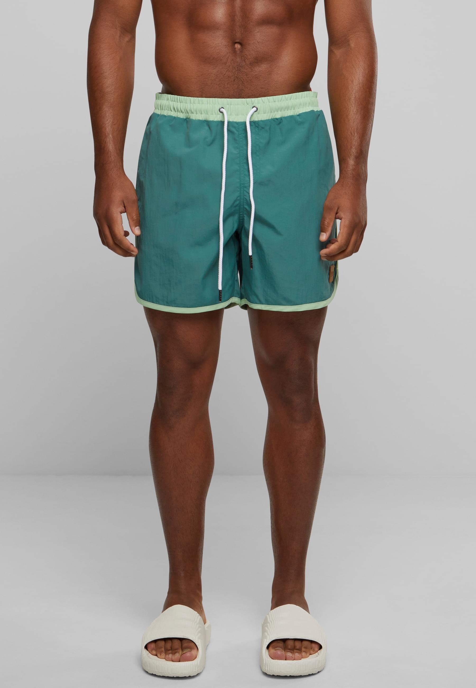 URBAN CLASSICS Badeshorts »Urban Classics Herren Retro Swimshorts«