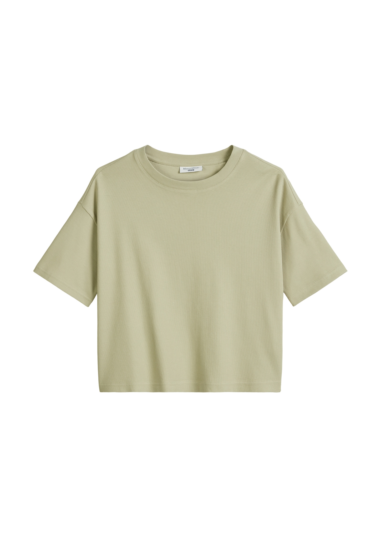 Marc O'Polo DENIM T-Shirt »aus gerippter Bio-Baumwolle«