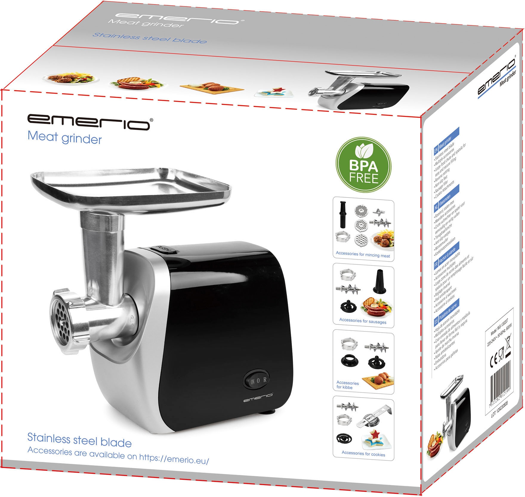 Emerio Fleischwolf »MG-130207«, 600 W