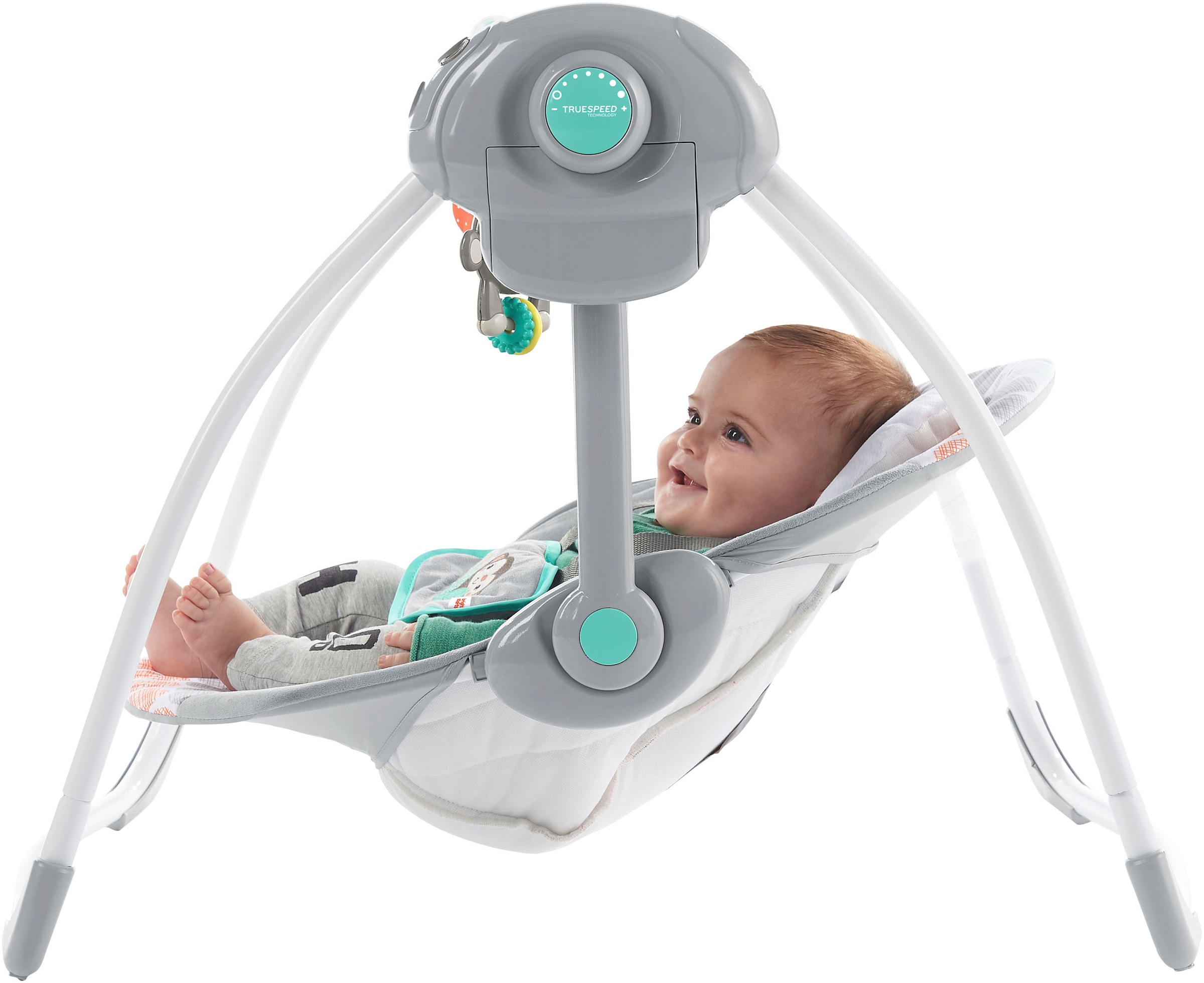 Bright Starts Babywippe »Whimsical Wild Portable Swing« bis 9 kg mit Sound-Effekt