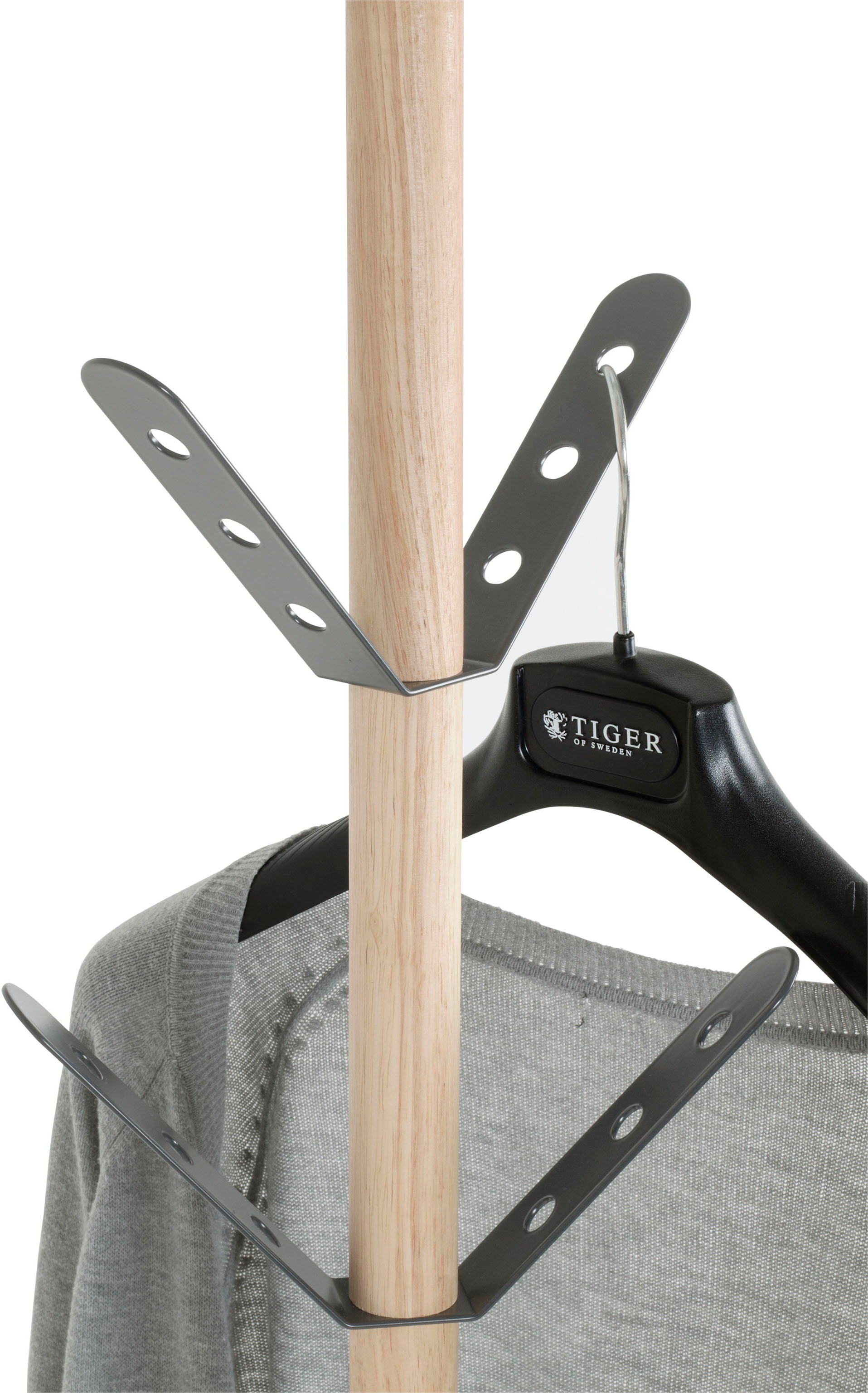 HAKU Garderobenständer »Kleiderständer, Standgarderobe,« Garderobenständer rund aus Metall - Ø/H 37/179 cm