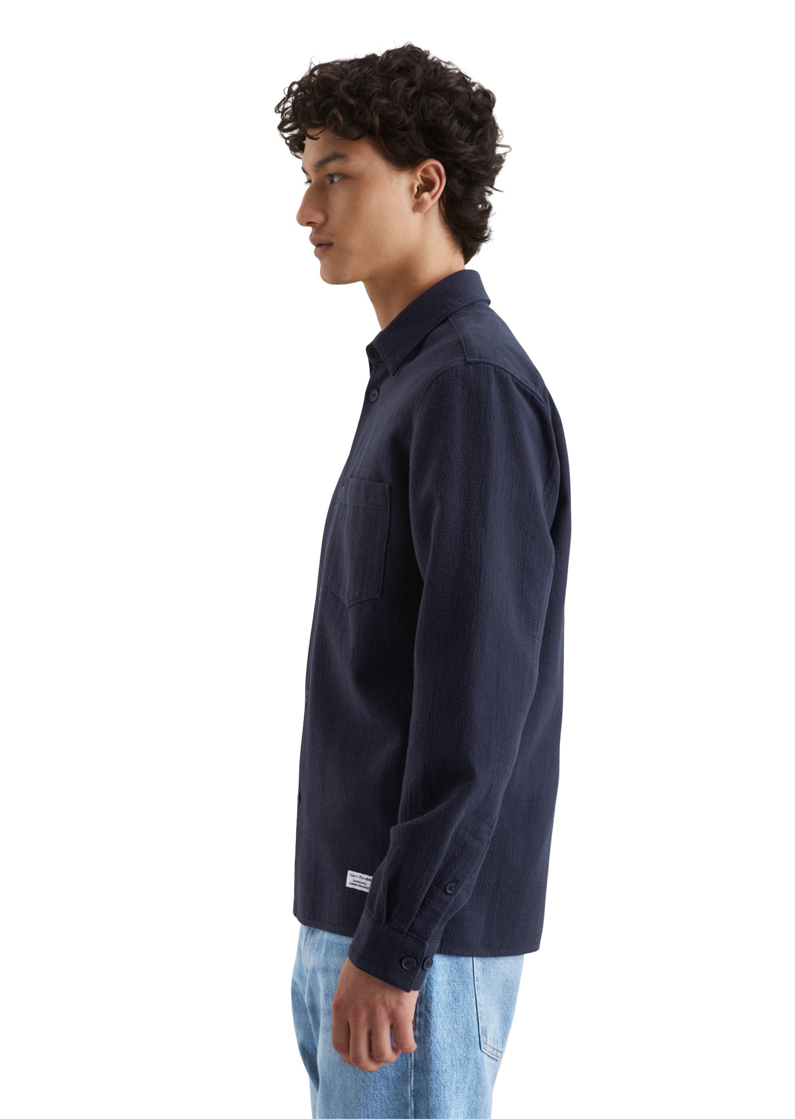 Marc O'Polo DENIM Langarmhemd »mit feiner Struktur«