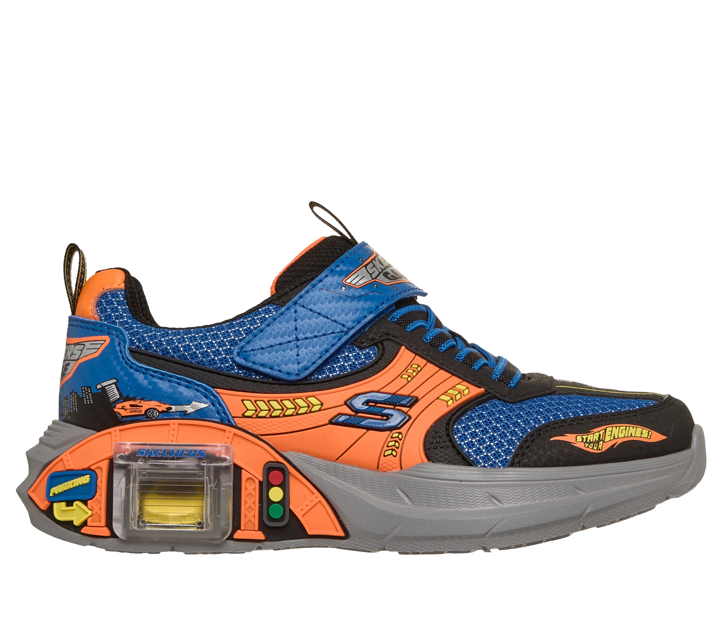 Skechers Sneaker »Compartment & Two Toy Cars«  Kinderschuh mit buntem Muster, Größenschablone zum Download