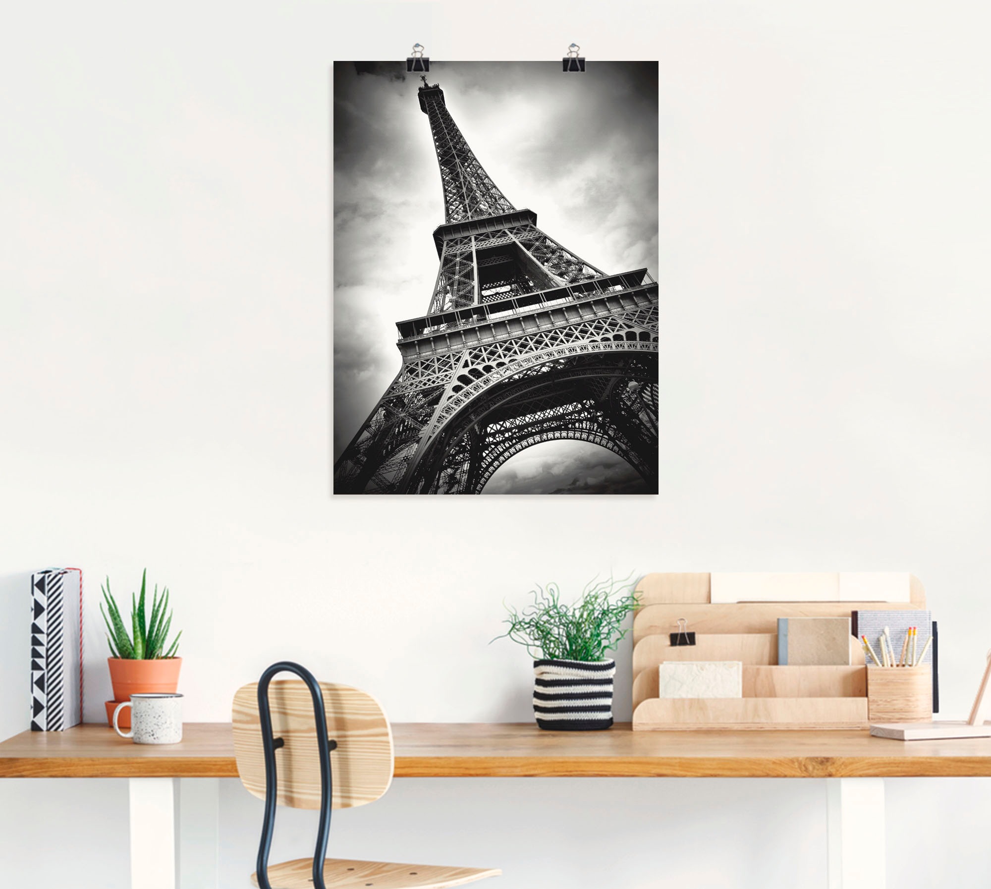Artland Wandbild »Eiffelturm Paris«, Gebäude, (1 St.), als Leinwandbild, Poster in verschied. Größen
