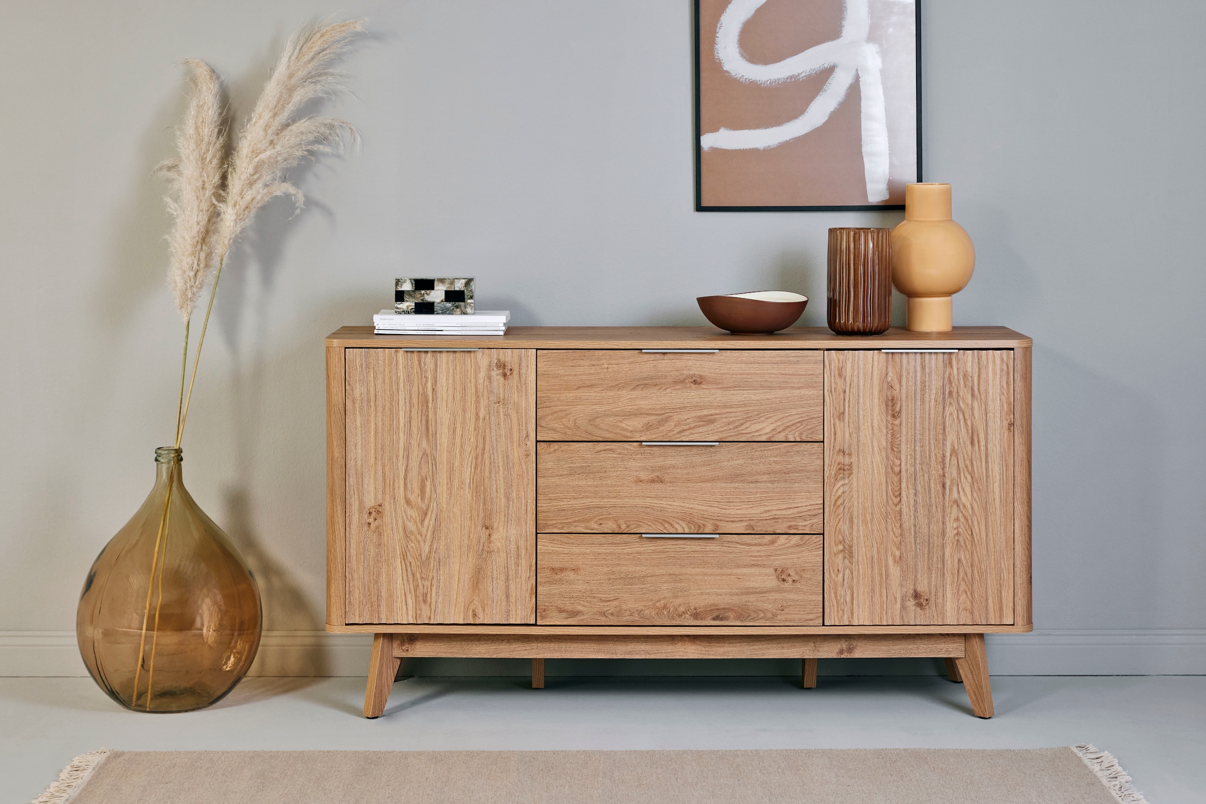 Jahnke Sideboard "WAVE SB 150" 1 Stk. tlg. Sideboard, Retro-Stil, Front in günstig online kaufen