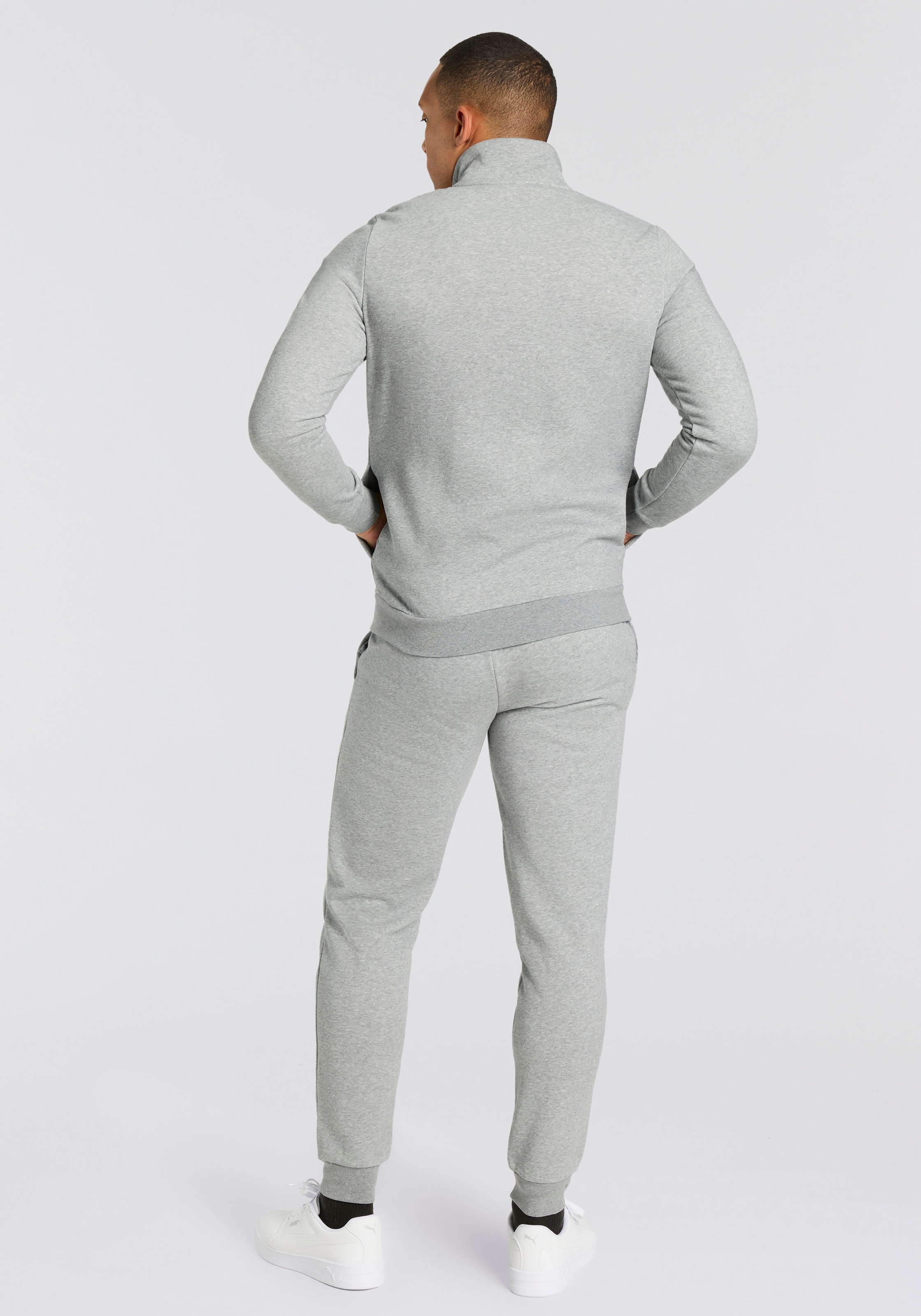 PUMA Trainingsanzug "ESS SWEAT SUIT FL" 2 Stk. ohne Kapuze, aus Baumwolle u günstig online kaufen