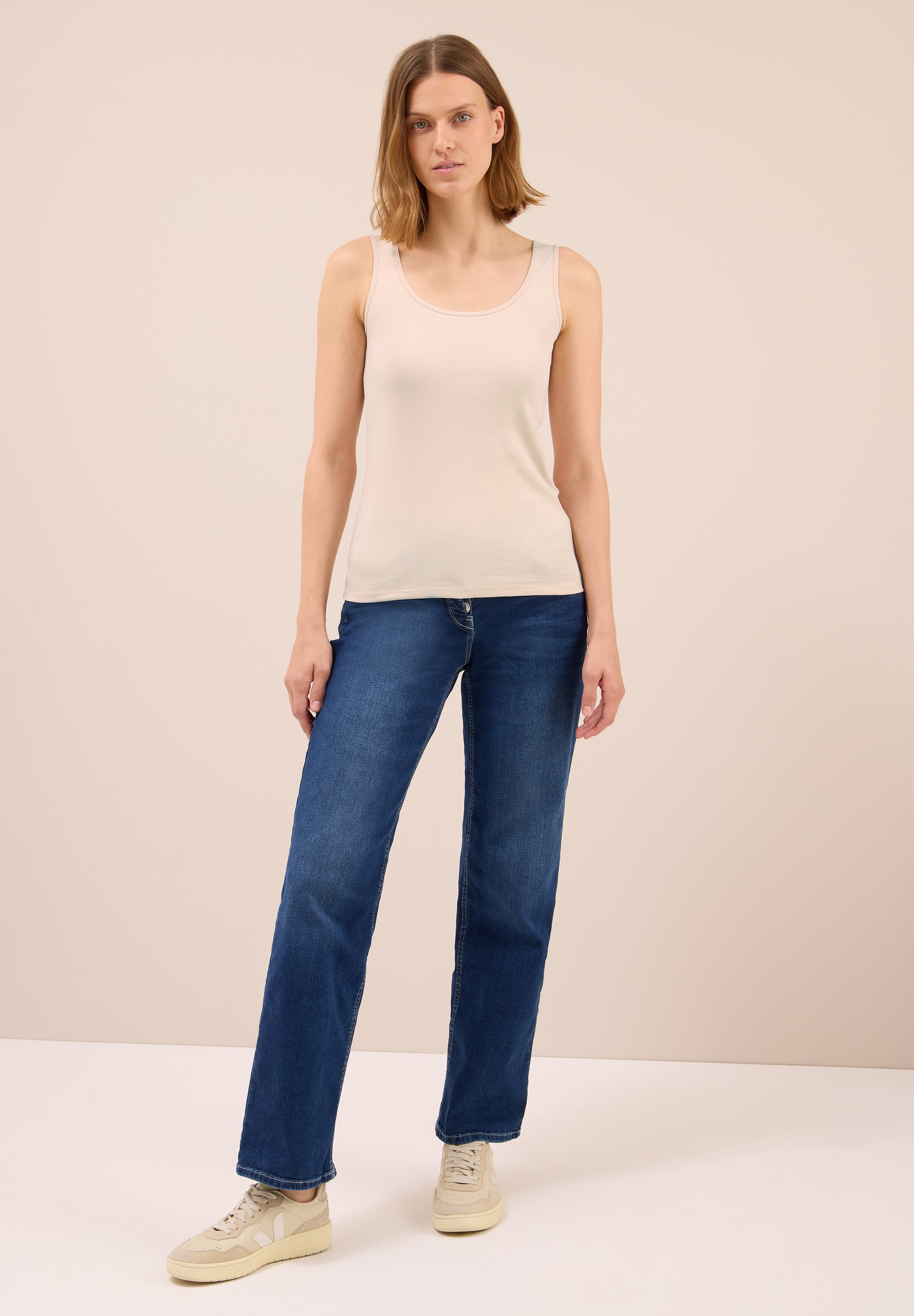 Cecil Shirttop »Style Linda«, in Unifarbe