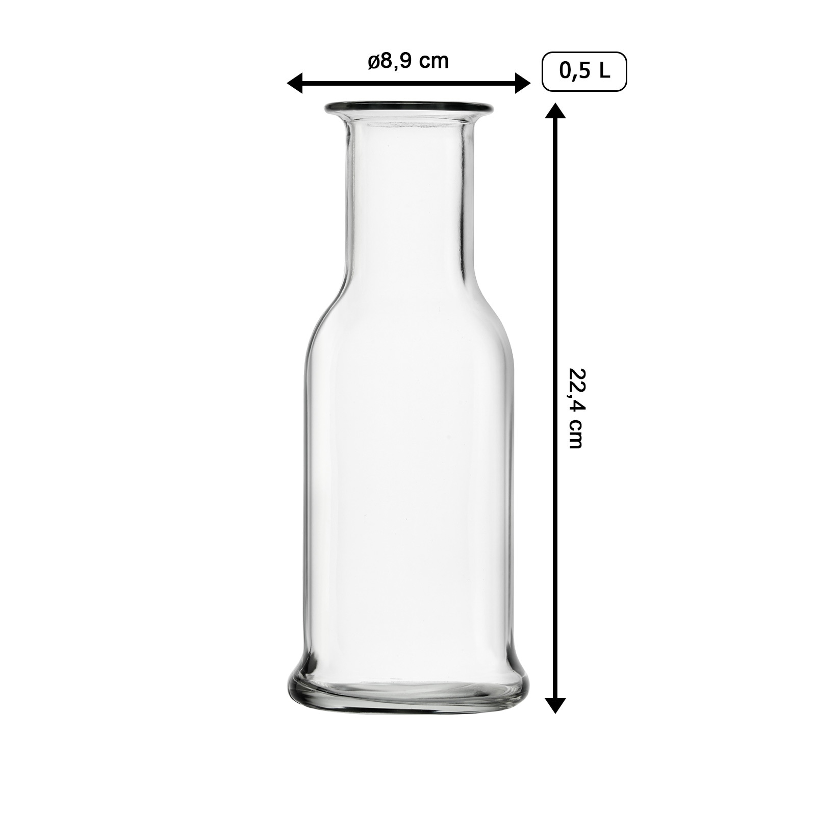 Stölzle Karaffe »Karaffen Purity 500 ml 2er Set transparent«