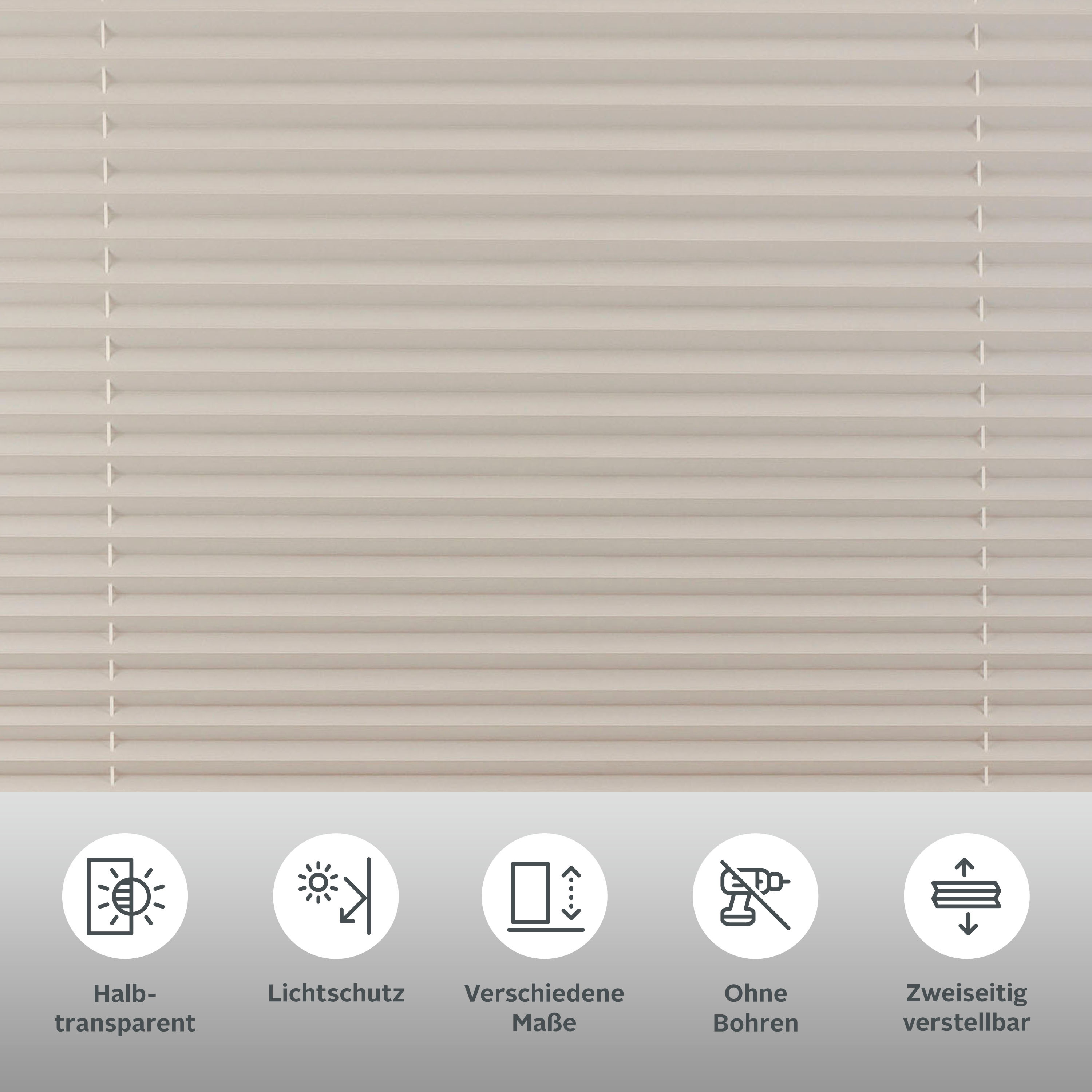 Thumbnail - OTTO home Plissee "LAHOLM" Lichtschutz ohne Bohren verspannt Fixmaß, Bestseller mit über 3500 4,5-Sterne-Bewertungen, Kl...