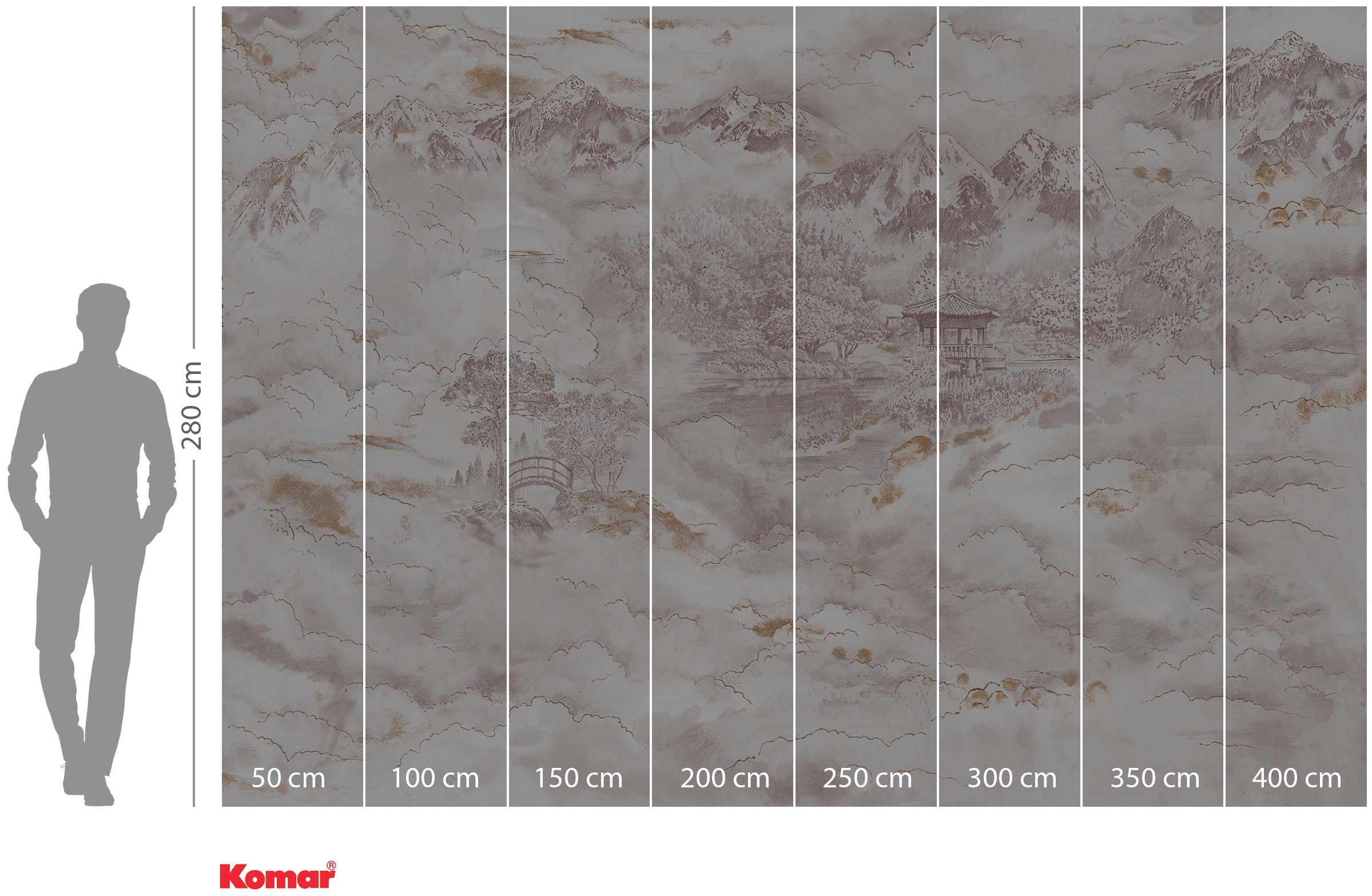 Komar Vliestapete »Digitaldruck Vlies -  Kingdom - Größe 400 x 280 cm« bedruckt glatt Wohnzimmer, Schlafzimmer
