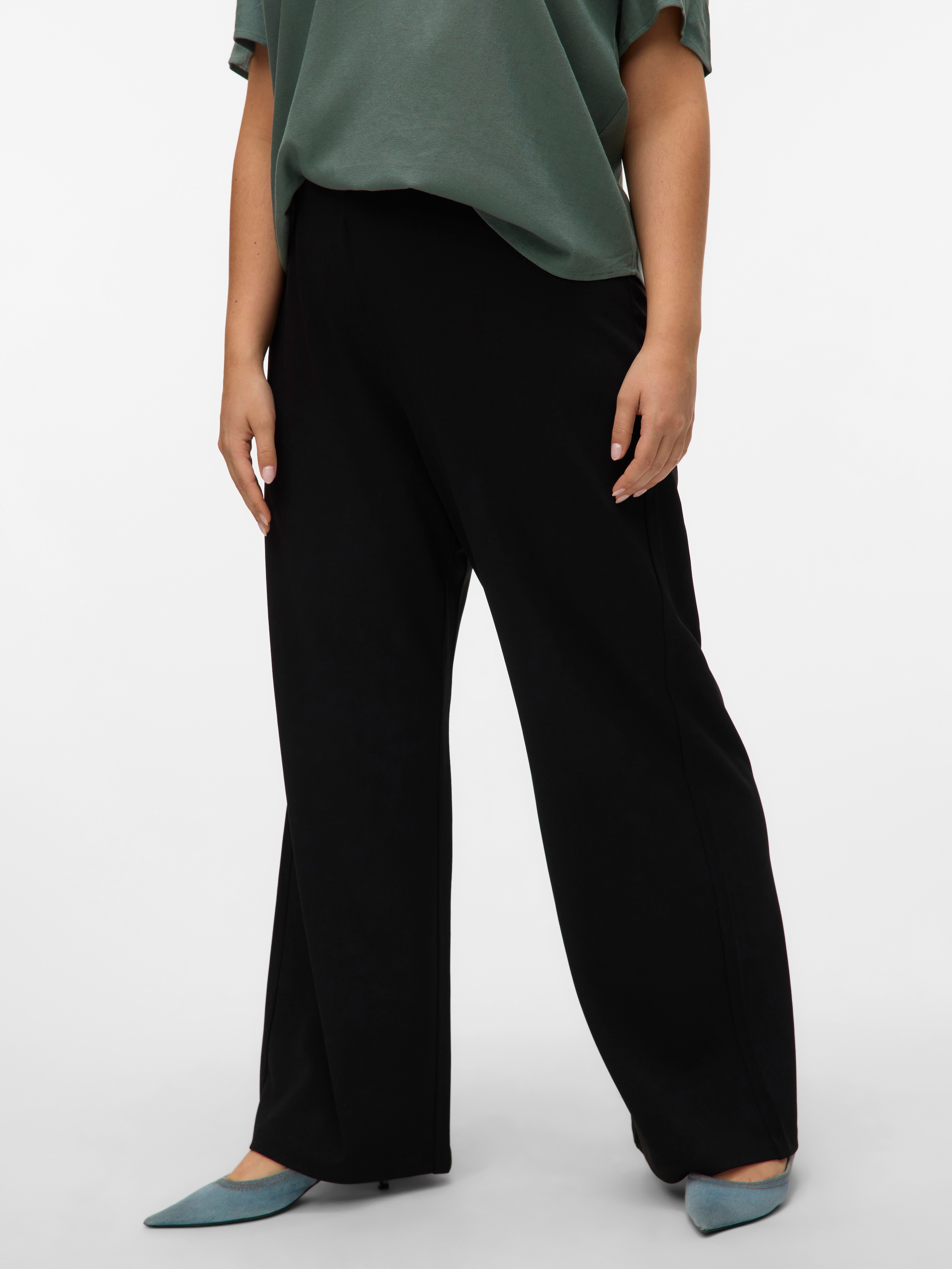 Vero Moda Curve Anzughose "VMCBERLIN ZAMIRA MW WIDE PANT CUR" günstig online kaufen