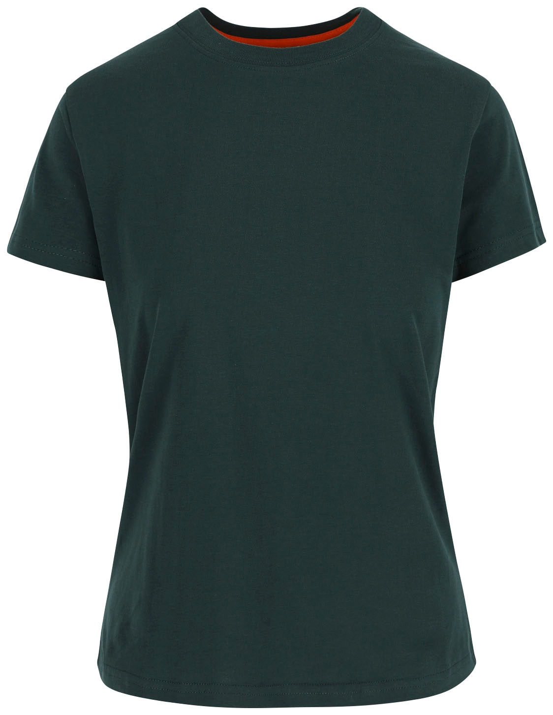 Schlaufe, BAUR 1 hintere T-Shirt Kurzärmlig Tragegefühl angenehmes Black Figurbetont, T-Shirt | »Epona Friday Damen«, Herock