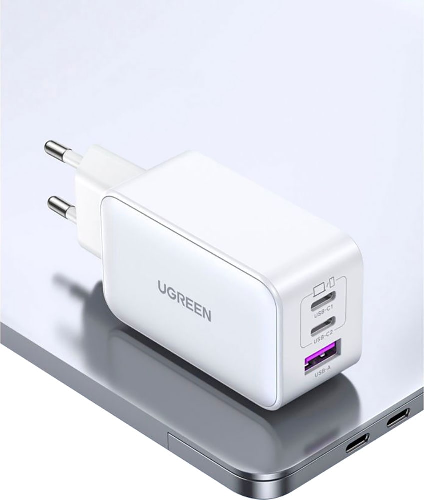 UGREEN USB-Ladegerät »Nexode USB-A+2*USB-C 65W GaN Tech Fast Charger«