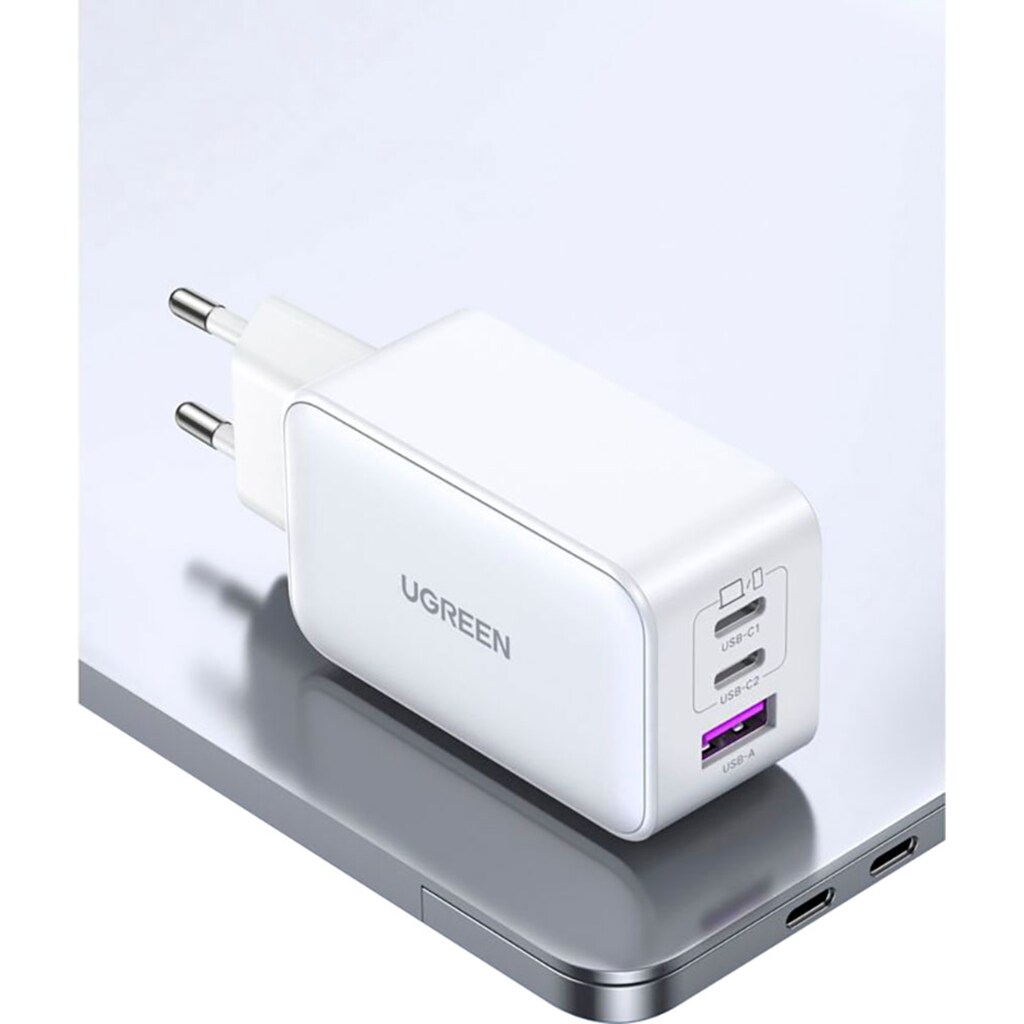 UGREEN USB-Ladegerät »Nexode USB-A+2*USB-C 65W GaN Tech Fast Charger«