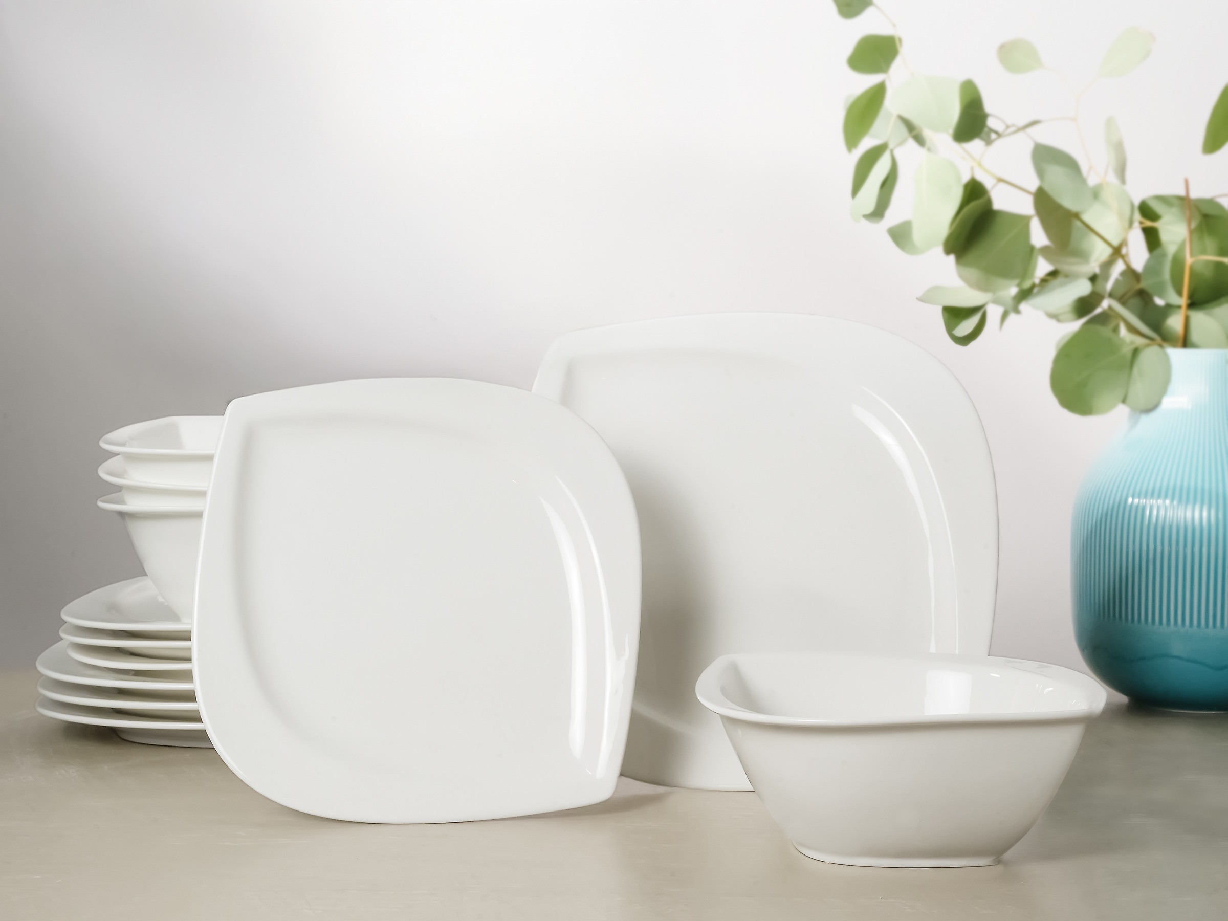 CreaTable Tafelservice "Melbourne" blattförmiger Charakter mit extra großer günstig online kaufen