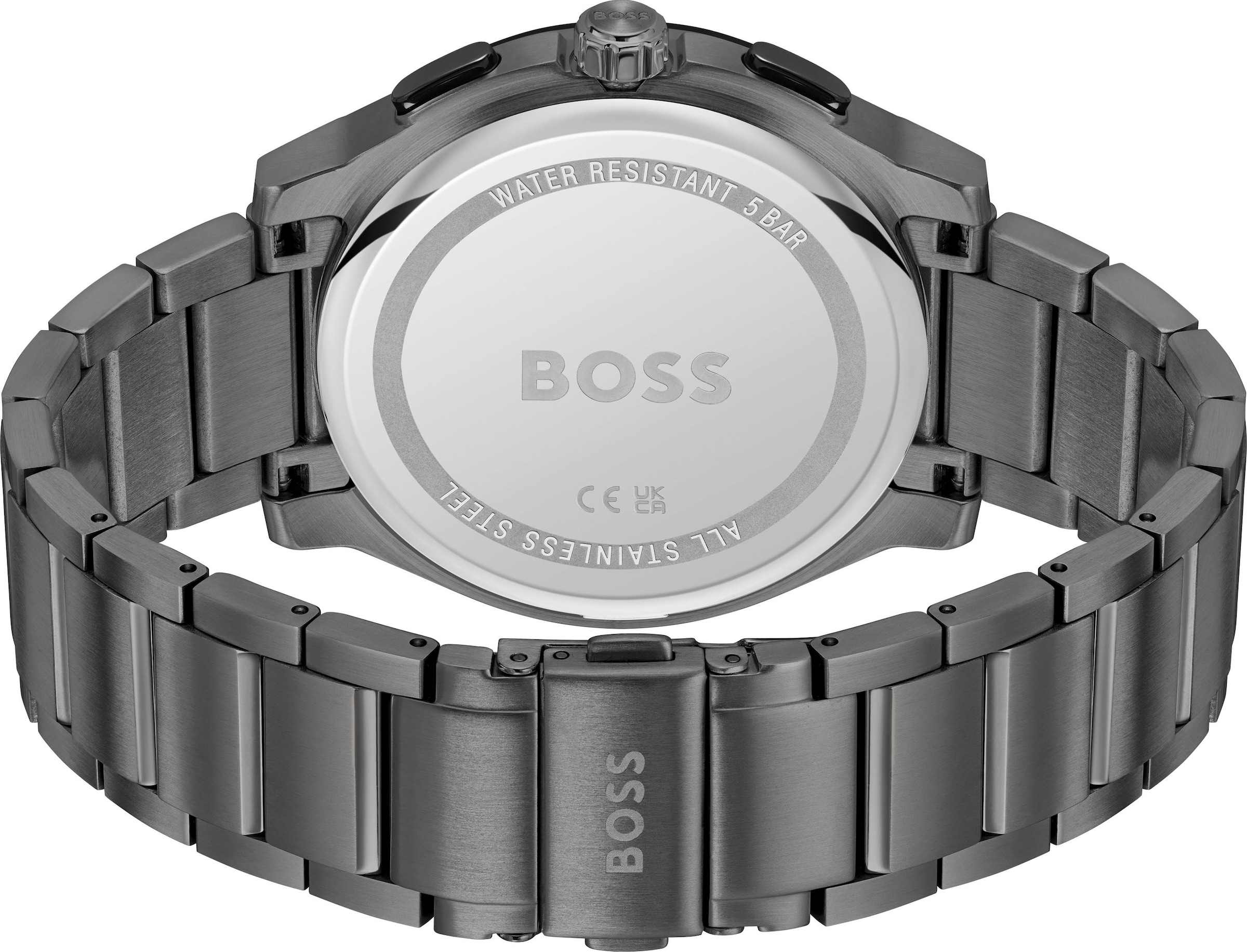 BOSS Chronograph »PEAK 2.0«, Quarzuhr, Armbanduhr, Herrenuhr, Edelstahlarmband, analog, Tag