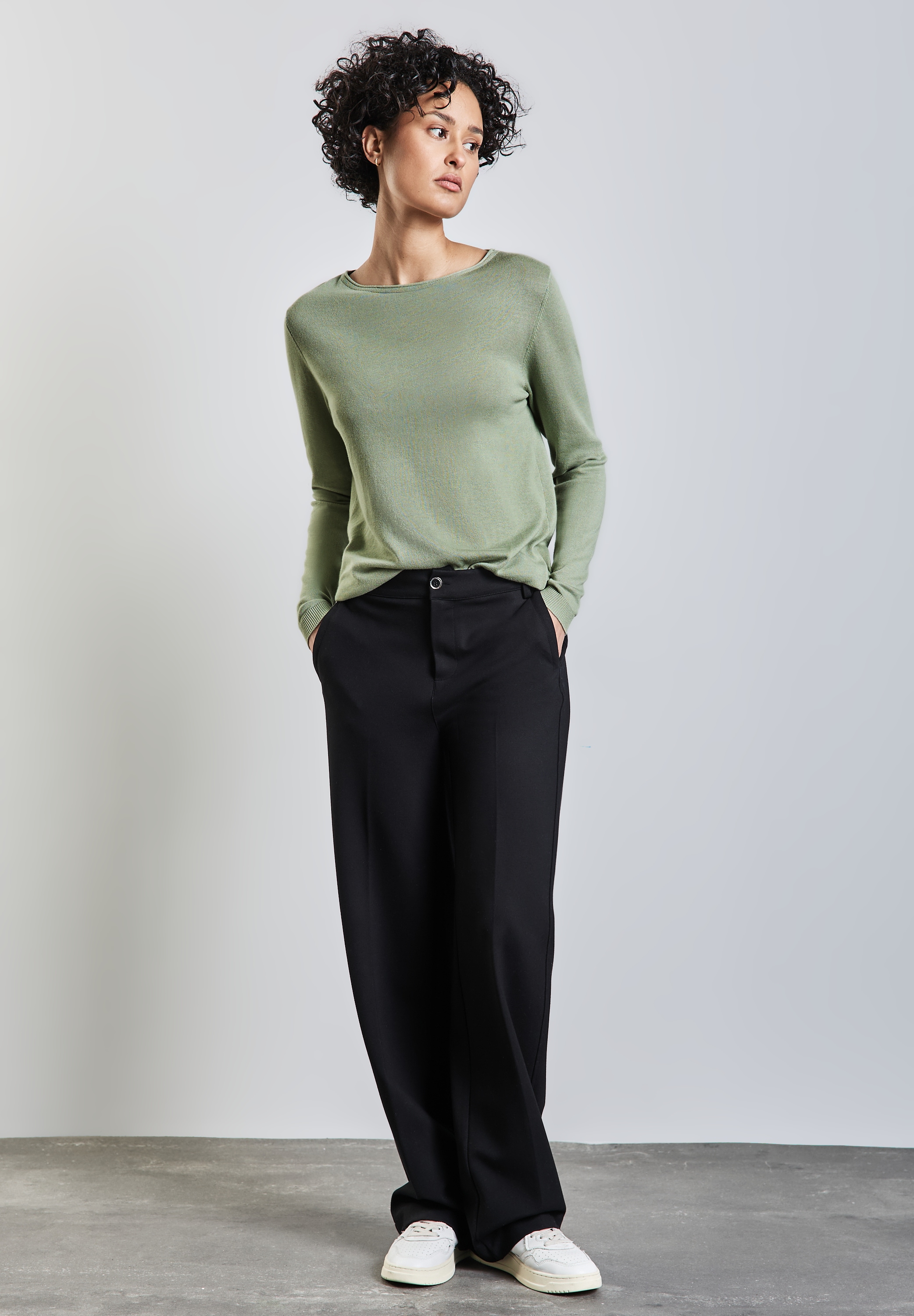 STREET ONE Strickpullover, mit U-Boot-Ausschnitt