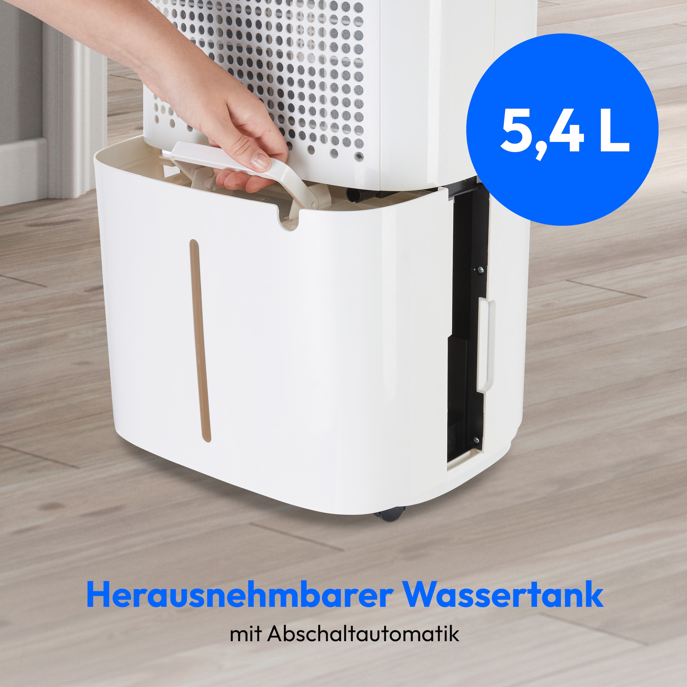Medion® Luftentfeuchter »DH20 (MD12048), für Räume bis zu 20m²«, Entfeuchtung 20 l/Tag, Tank 5,4 l, Entfeuchtungsleistung 20L/Tag, Volumen Wassertank 5,4L, 3 Modi