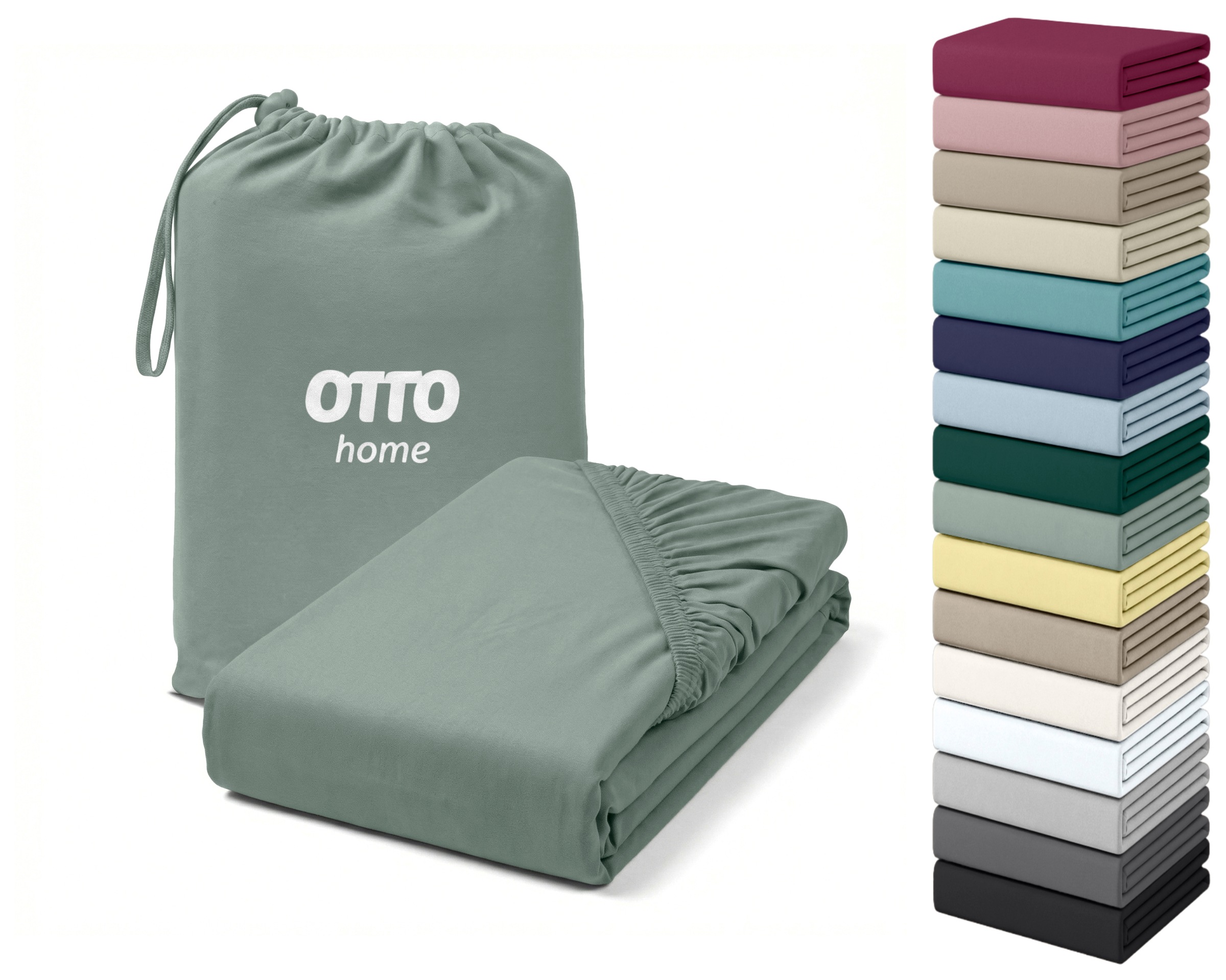OTTO home Spannbettlaken "Cremona für Matratzen bis 30 cm Höhe" NEU 96% Baumwolle & 4% Elasthan, in Basic, Komfort & Premium Qualität