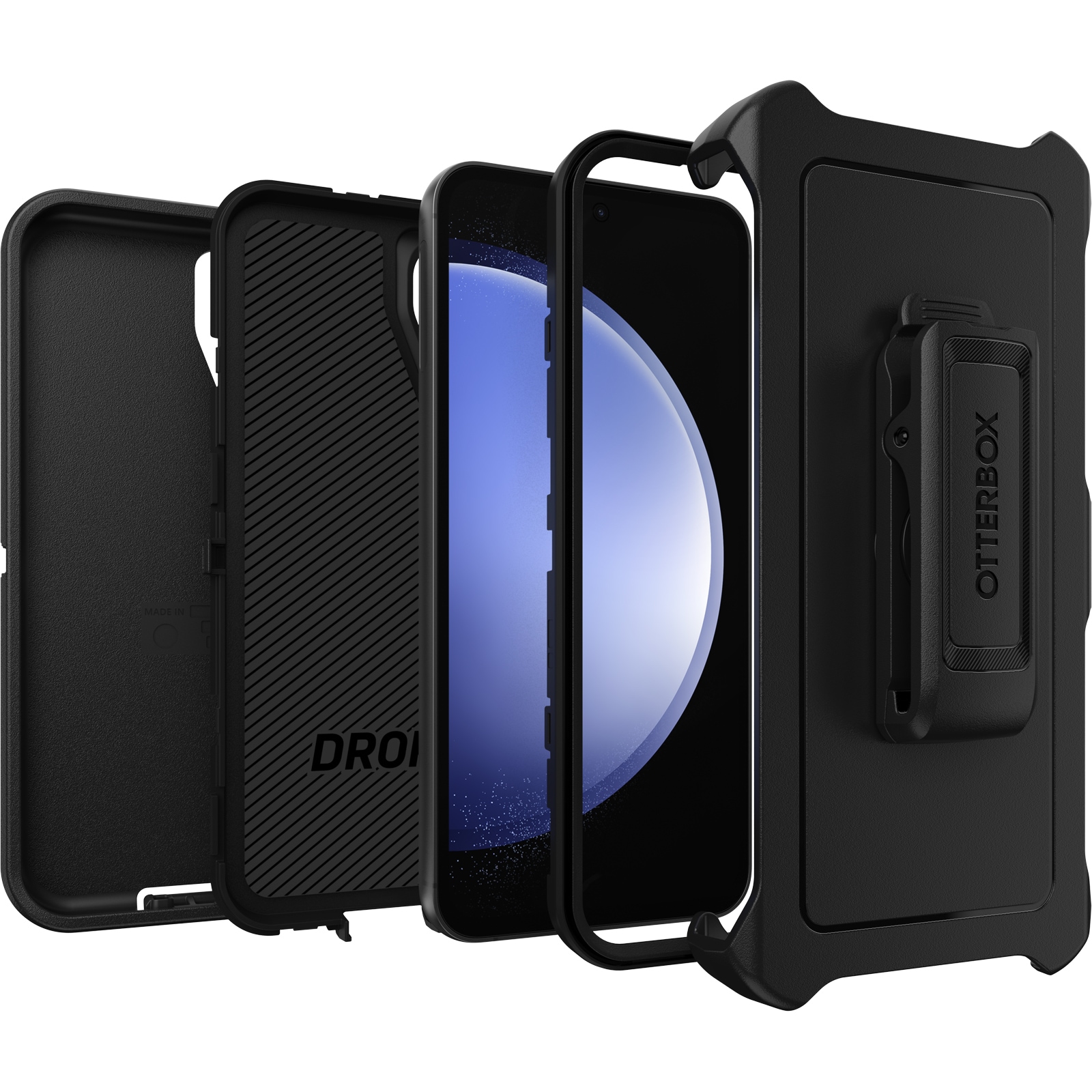 Otterbox Handyhülle »Defender«, für Samsung Galaxy S23 FE, integrierter Ständer, stabil, stoßsicher