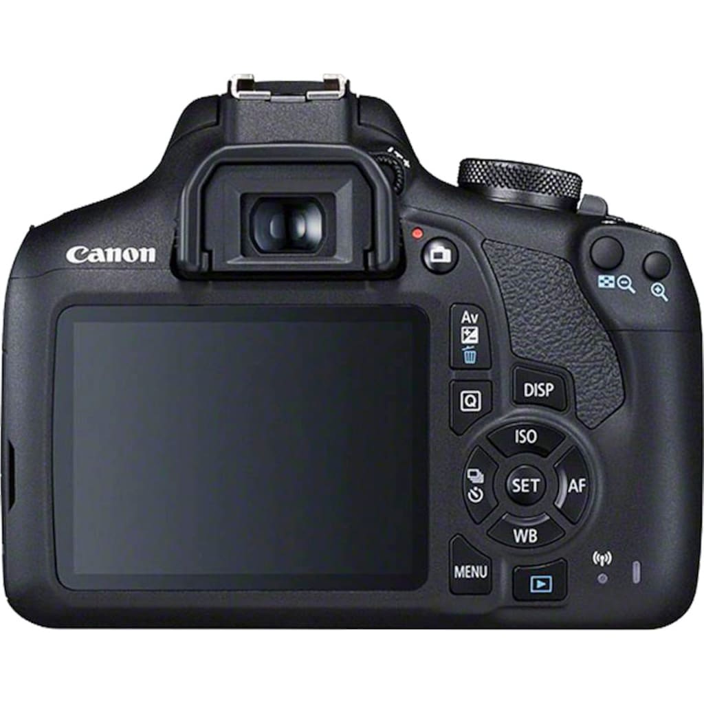 Canon Spiegelreflexkamera »EOS 2000D Kit 18-55 mm DC III«, EF-S 18-55mm f/3.5-5.6 III, 24,1 MP, WLAN (WiFi)-NFC