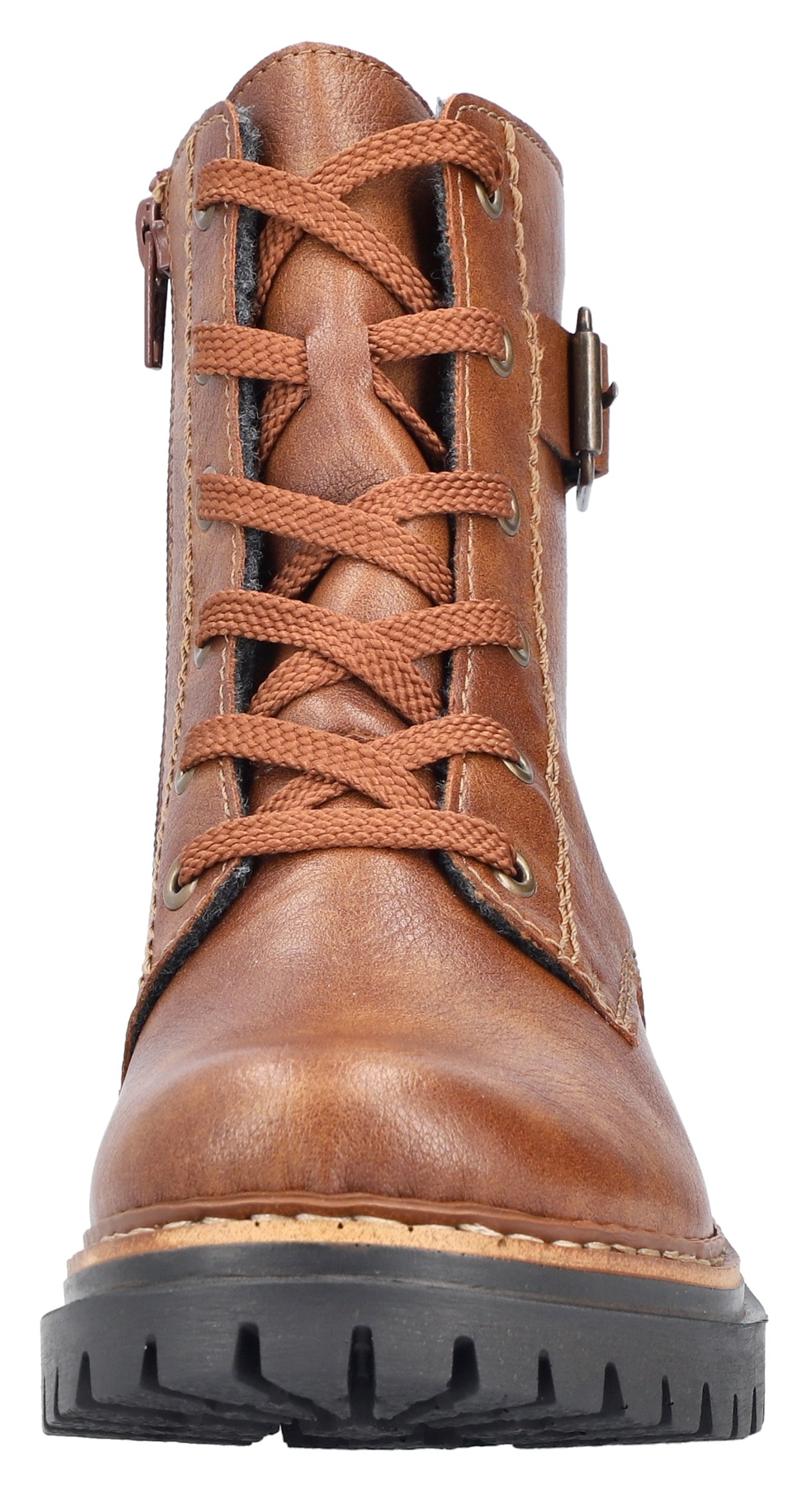 Rieker Schnürboots, Winterstiefel, Boots mit kontrastfarbener Rahmennaht