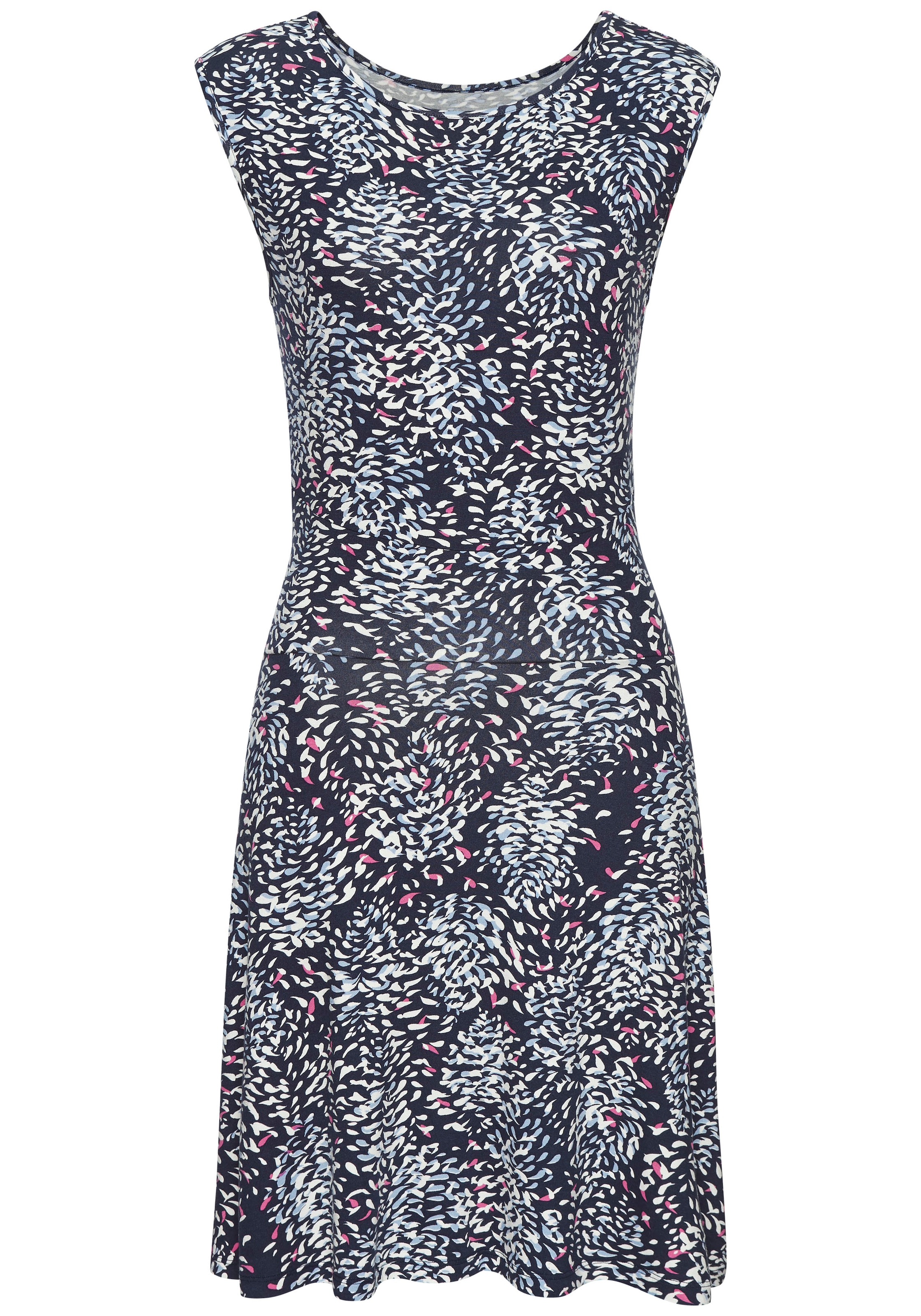 Vivance Sommerkleid, mit Bündchen in der Taille, Strandkleid, Alloverprint