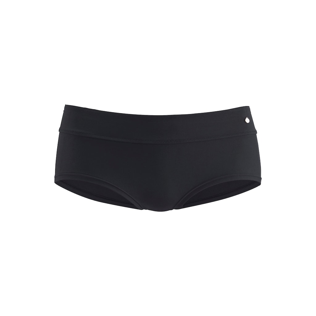 Damenmode Damenbademode s.Oliver Bikini-Hotpants »Spain«, unifarben schwarz